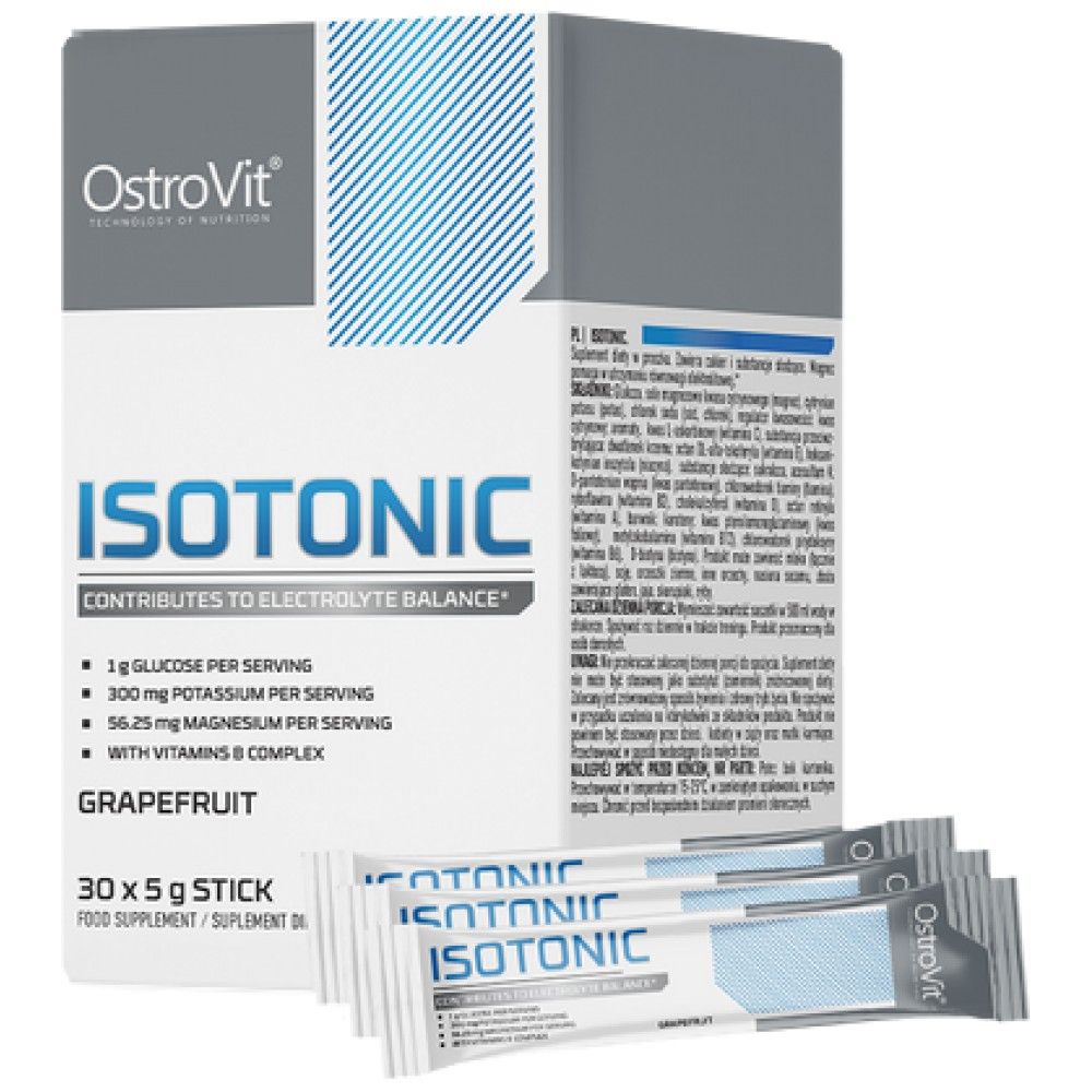 Izotonic | Plicuri de amestec de electroliți - 30 x 5 grame