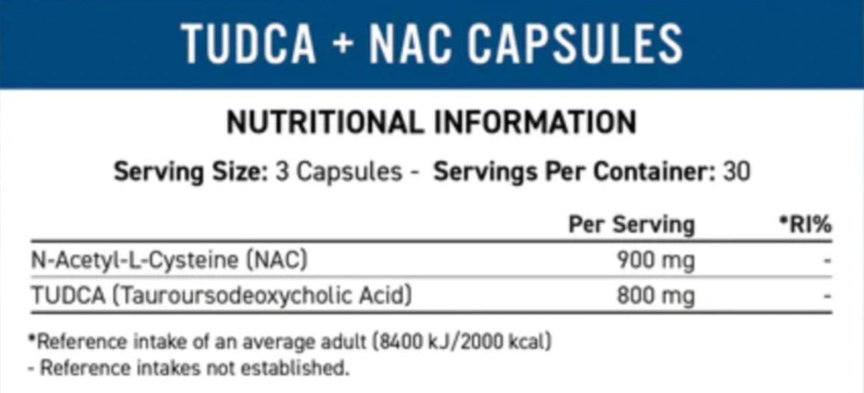 TUDCA + NAC | Suport hepatic și antioxidant 90 capsule