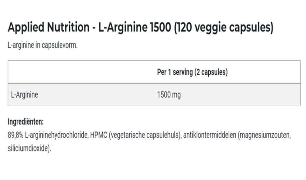 L-Arginina 1500 - 120 capsule