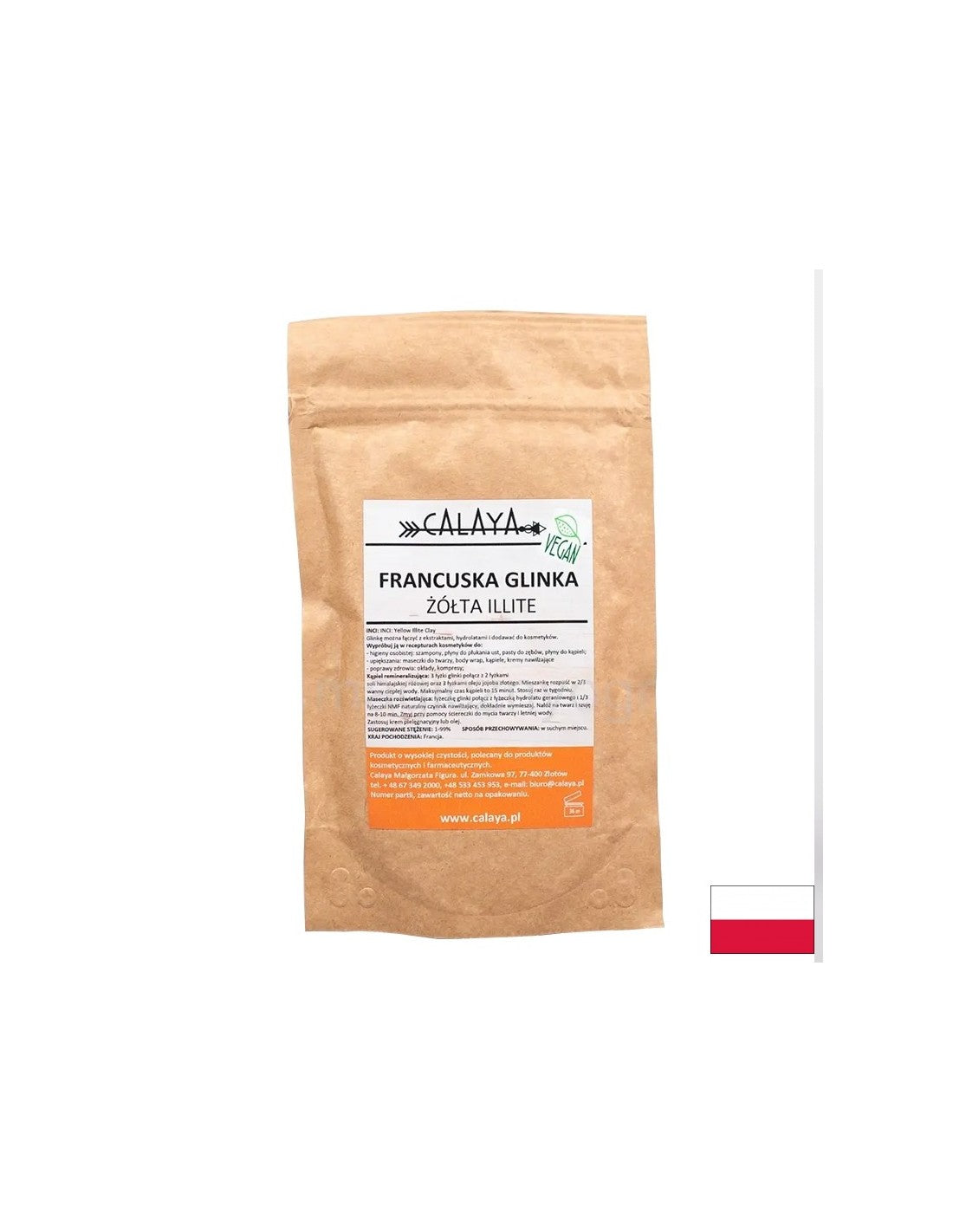 Argilă illită galbenă franceză, 100 g