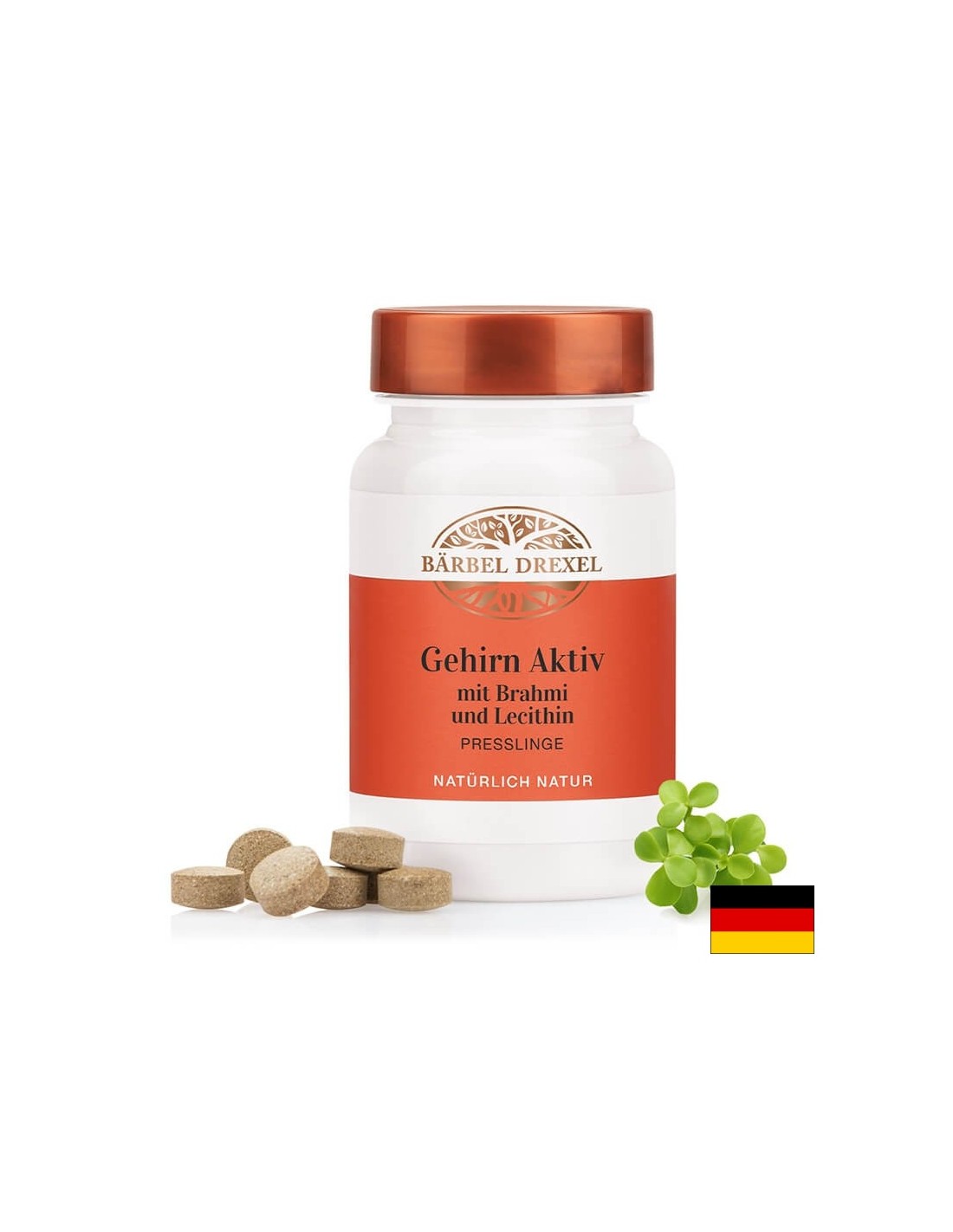 Gehirn Aktiv mit Brahmi und Lecithin / Pentru memorie și concentrare, 90 comprimate Bärbel Drexel