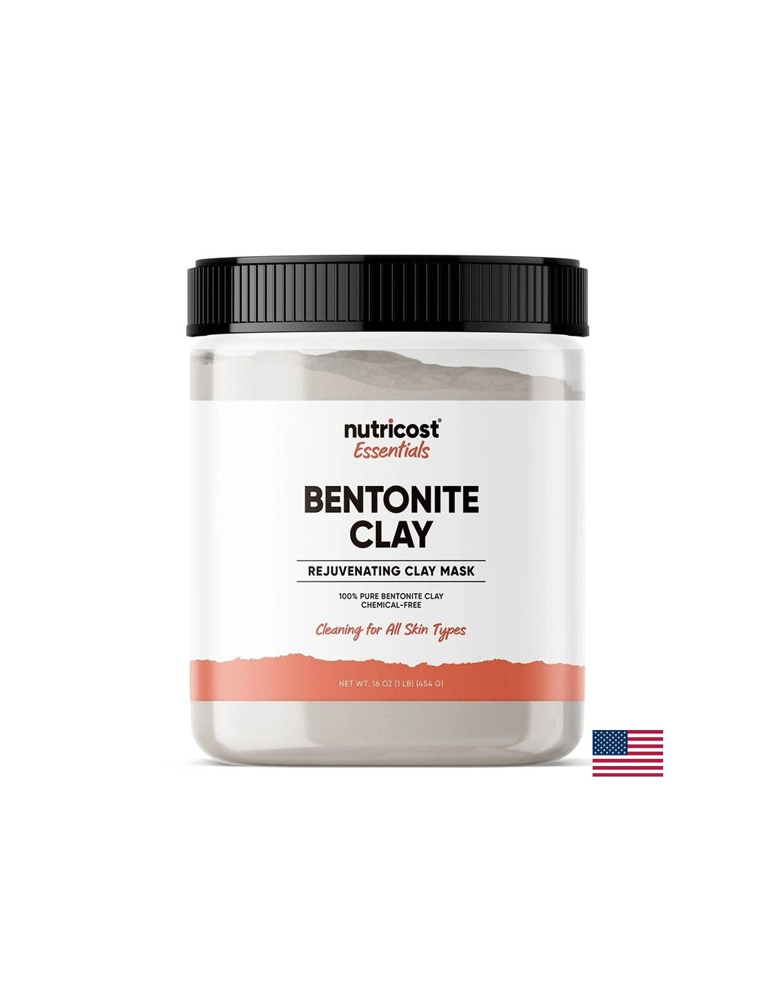 Îngrijirea pielii - Argilă (Bentonit), Mască facială, 454 g Pudră