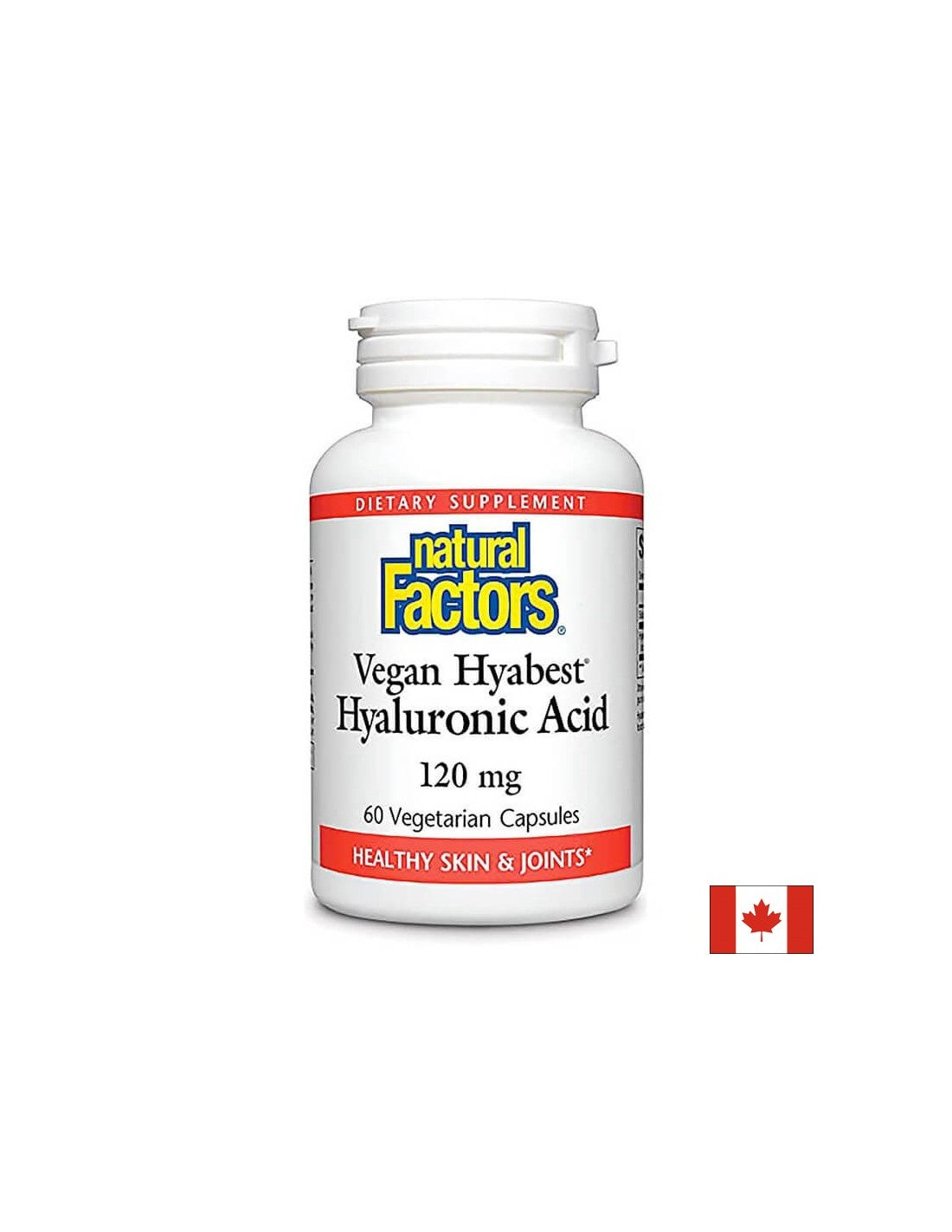 Piele frumoasă - articulații sănătoase - Acid hialuronic HyAppeal® (vegan), 120 mg x 60 V capsule