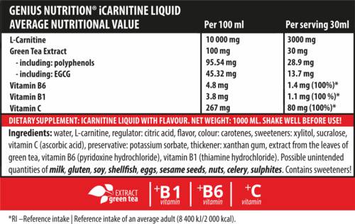 iCarnitine lichid - 1000 ml