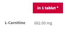 L-Carnitine Sport de anduranță | Efervescent - 20 tablete solubile