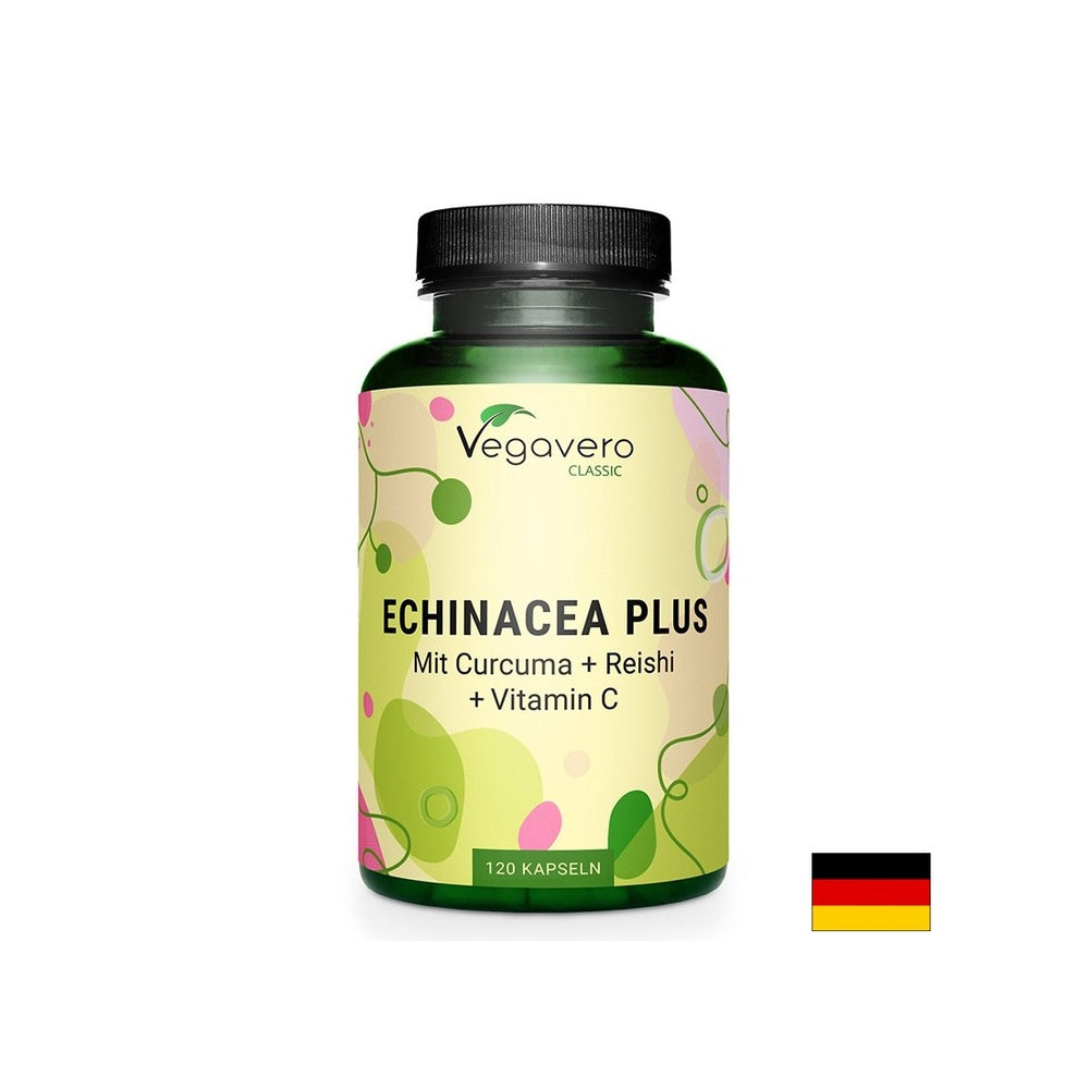 Imunitate - Echinacea + Turmeric, Reishi și Vitamina C, 120 capsule