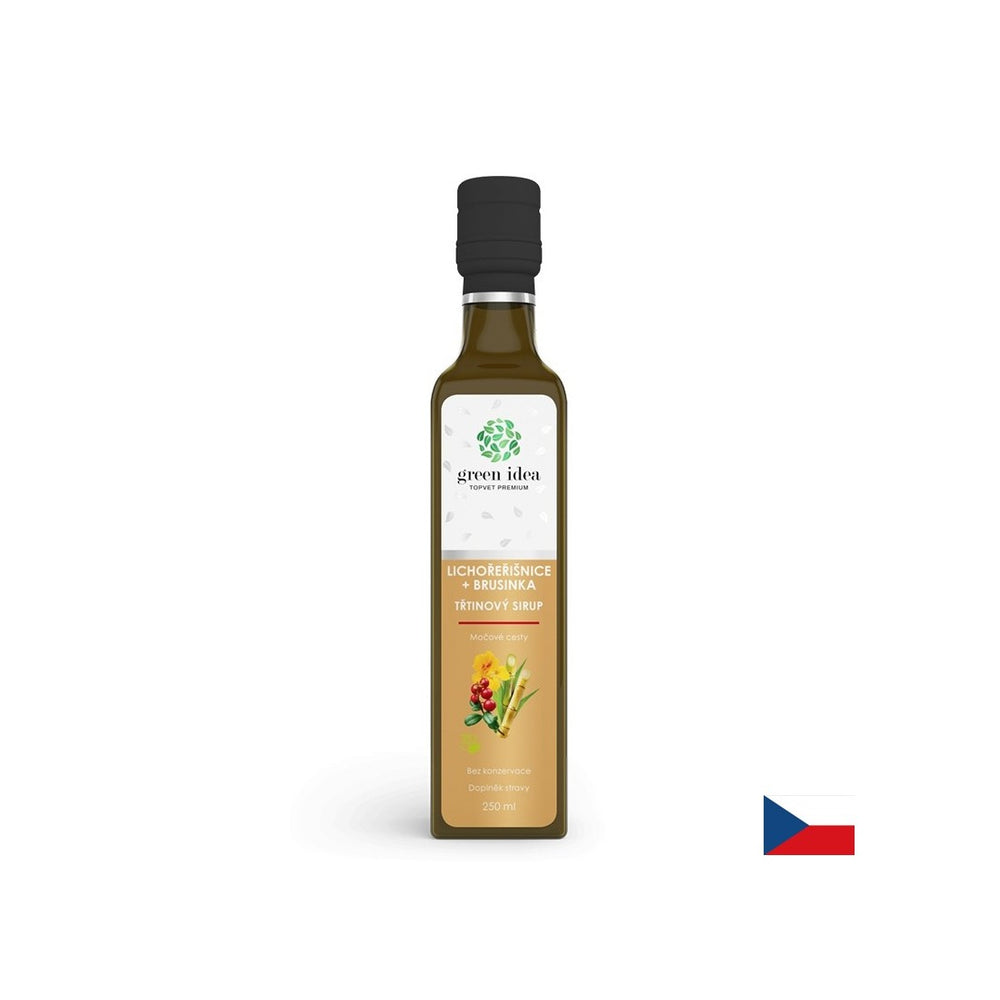 Sirop de trestie de zahăr cu afine roșii și merișoare – Sănătate urinară și imunitate, 250 ml, cu dozaj