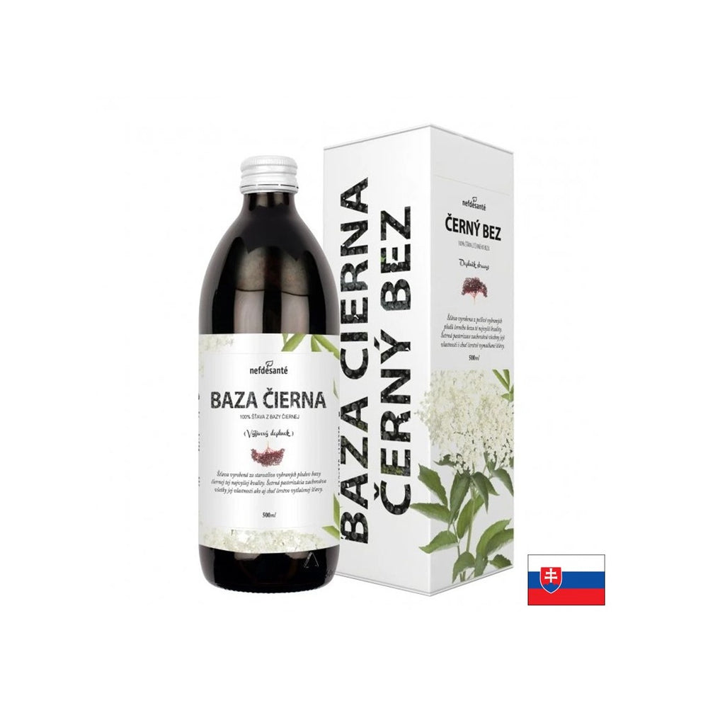 Black elderberry juice for the respiratory system, 500 ml, 10 doses - Nutra Best Europe