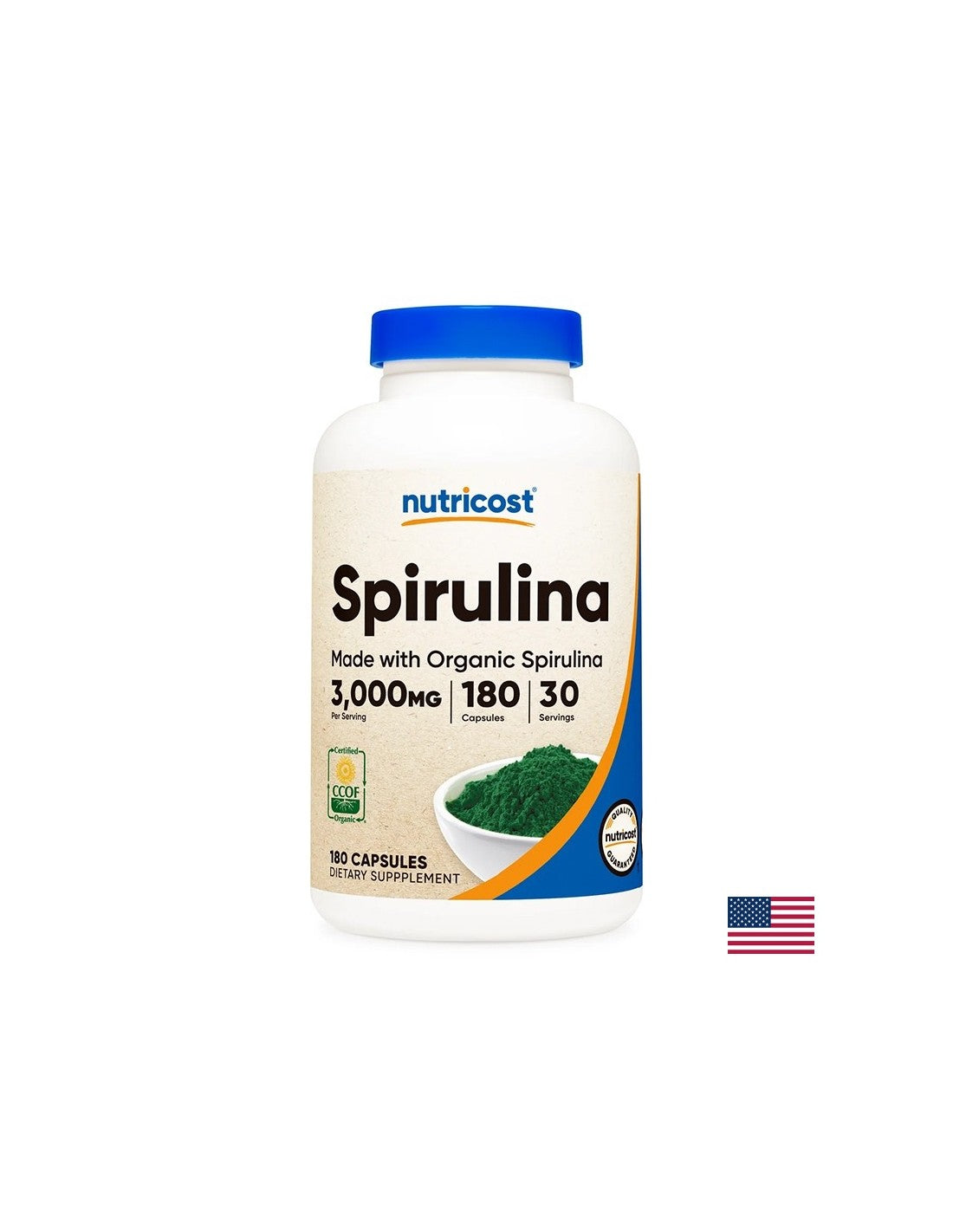 Imunitate, Super antioxidant - Spirulina, 500 mg x 180 capsule