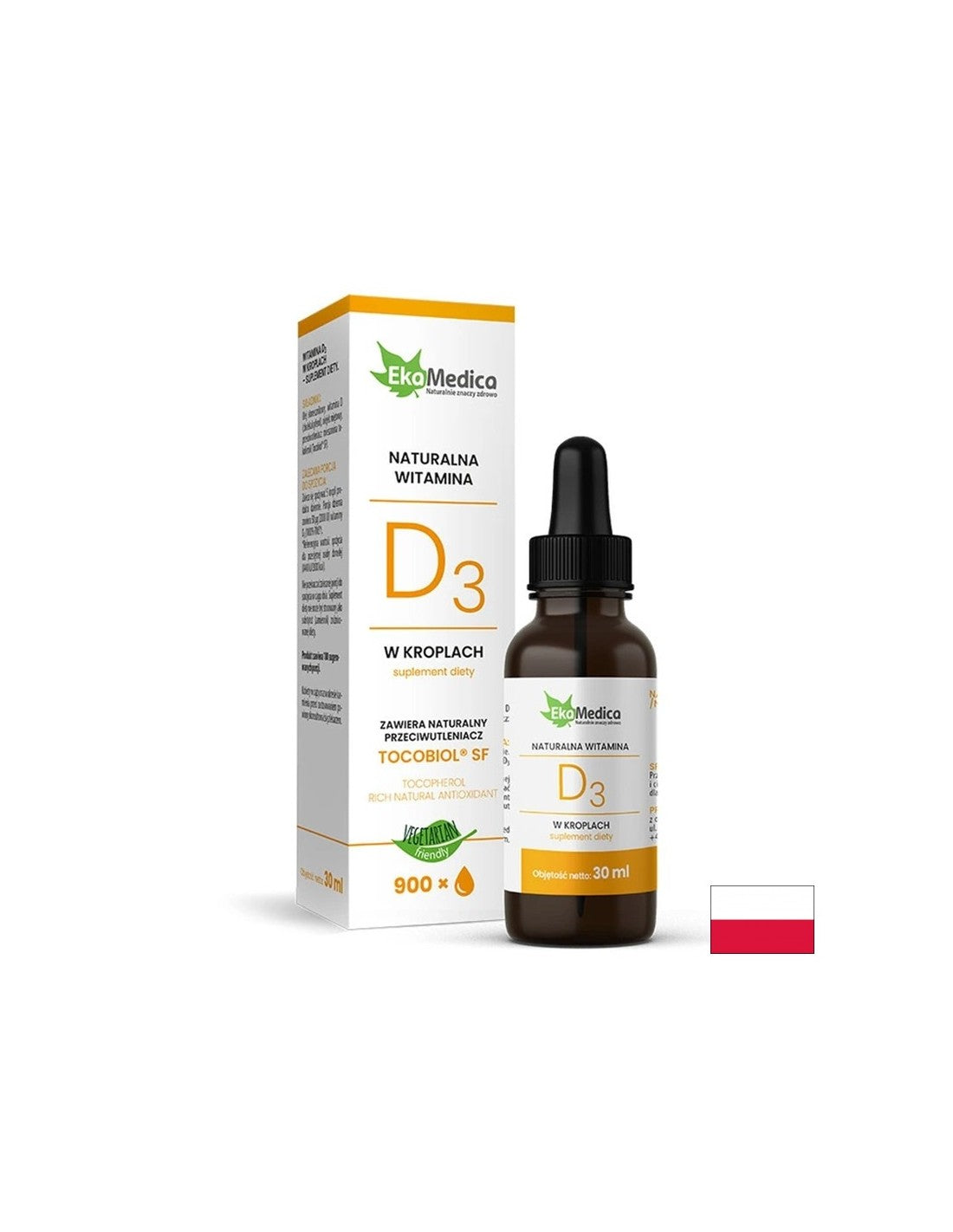 Imunitate - Vitamina D3, 400 UI x 30 ml picaturi