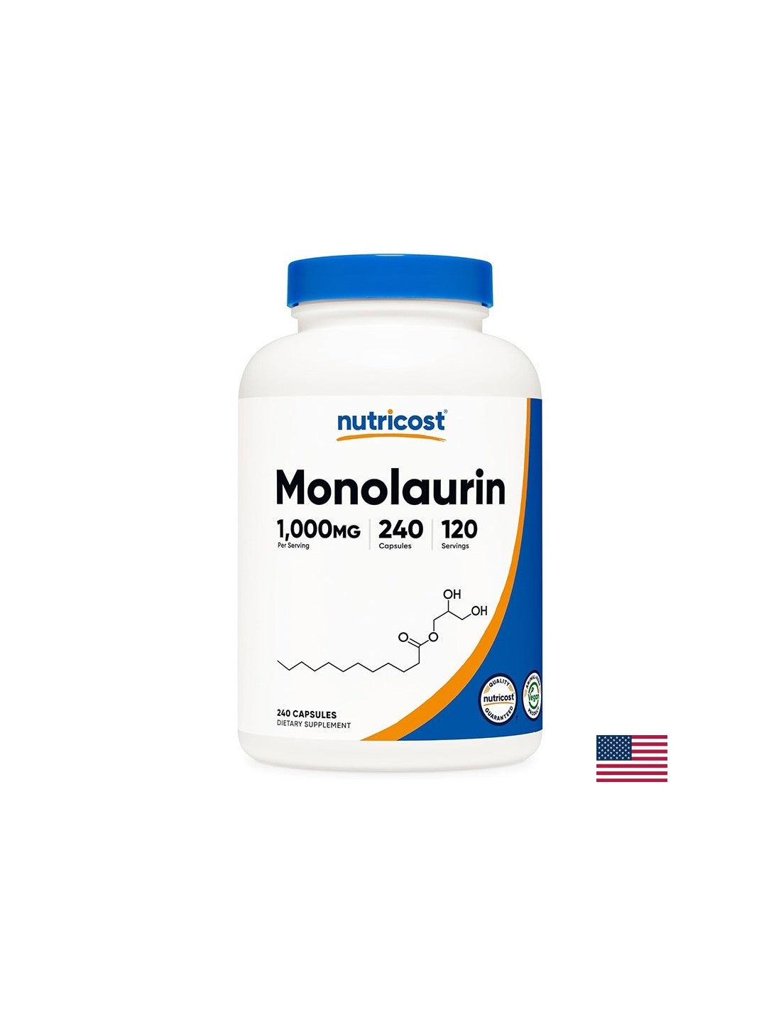 Imunitate, protectie impotriva infectiilor - Monolaurin, 500 mg x 240 capsule