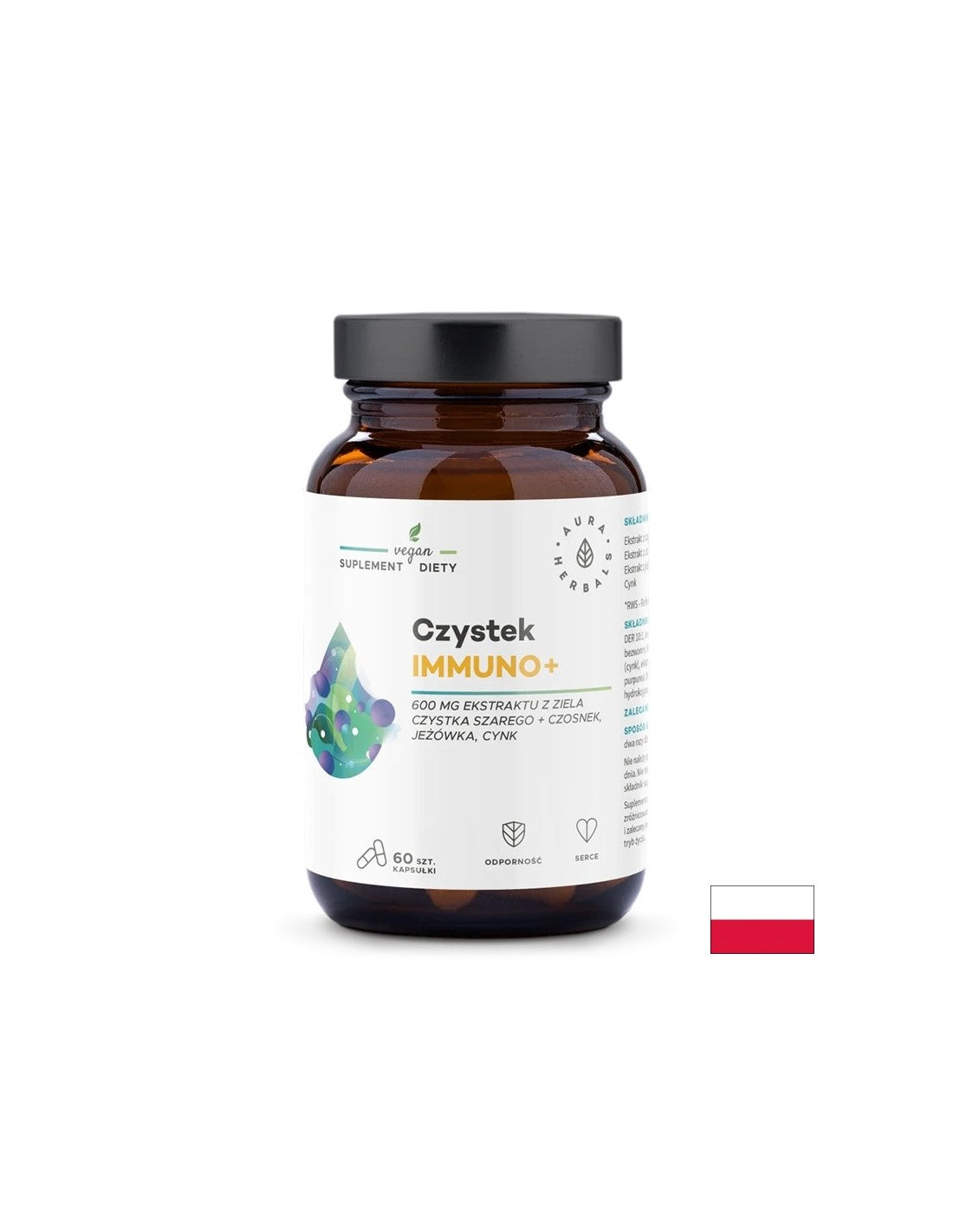 Immuno+ (formulă pe bază de plante + zinc), 60 capsule