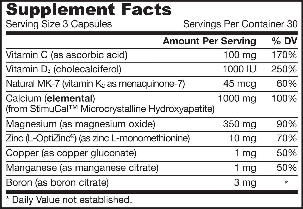Bone-Up Three Per Day - 90 капсули - Feel You