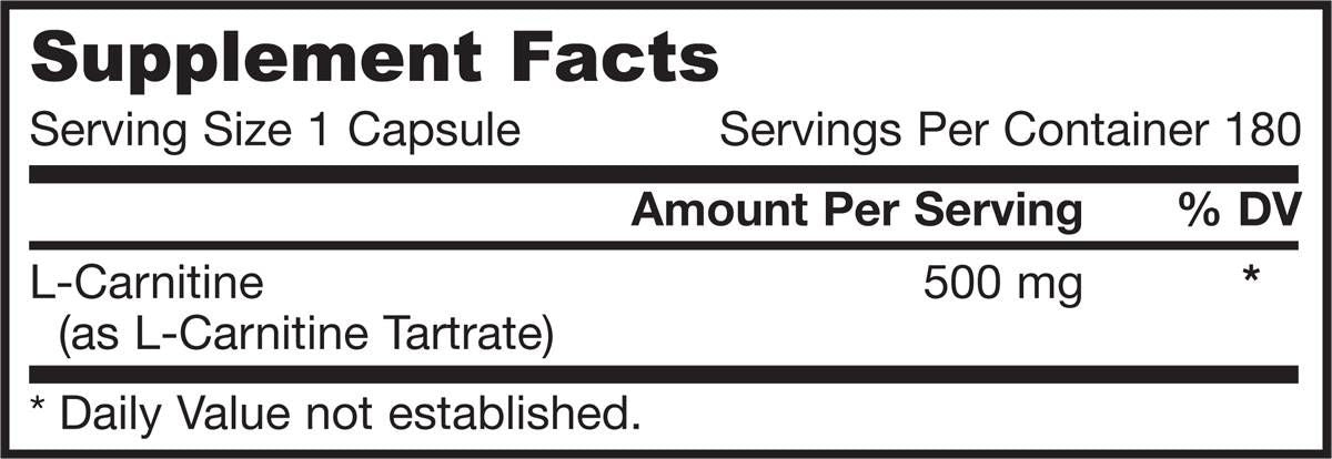 L-carnitină 500 mg - 50 капсули
