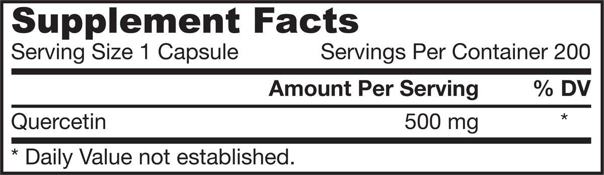 Quercetină 500 mg - 200 капсули