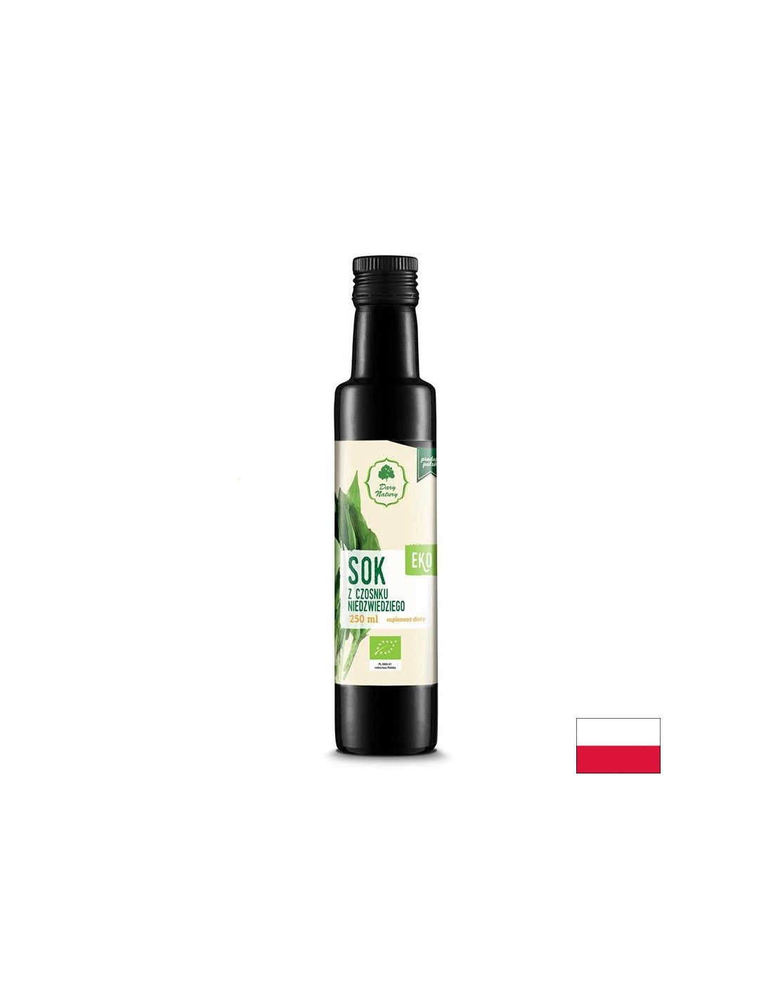 Suc organic de usturoi sălbatic pentru adăugare la băuturi și mese - Sănătate cardiovasculară, 250 ml, 16 doze