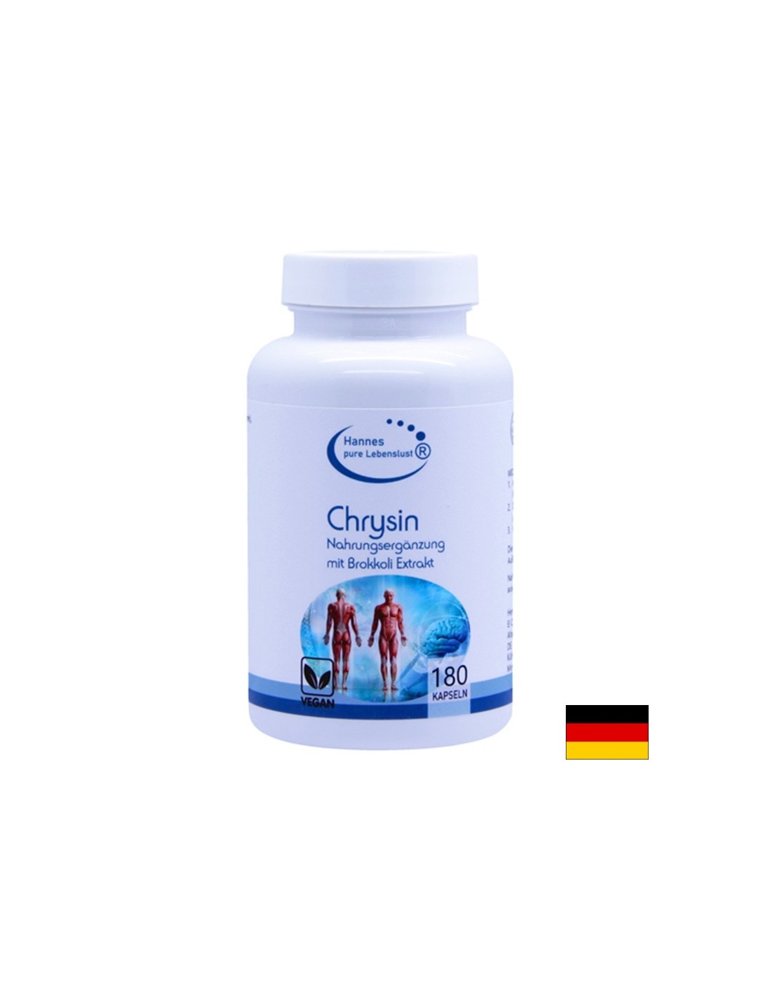 Hormonal balance - Chrysin (from broccoli), 180 capsules - Nutra Best Europe