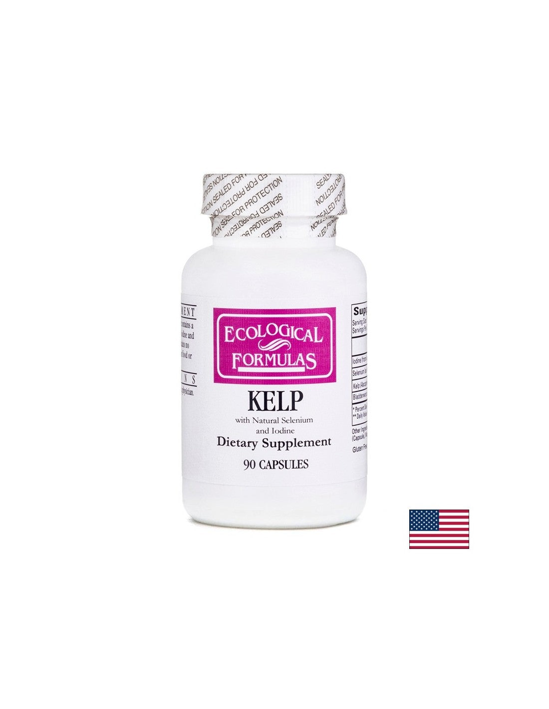 Kelp (alge brune, fucus) - Glanda tiroida, 90 capsule