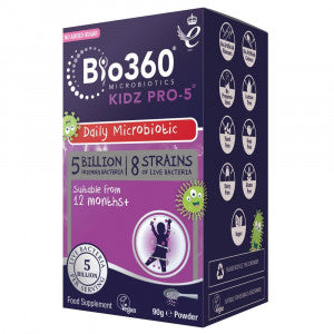 Complex probiotic pentru copii în pudră (Kidz Pro-5) 90 g NaturesAid