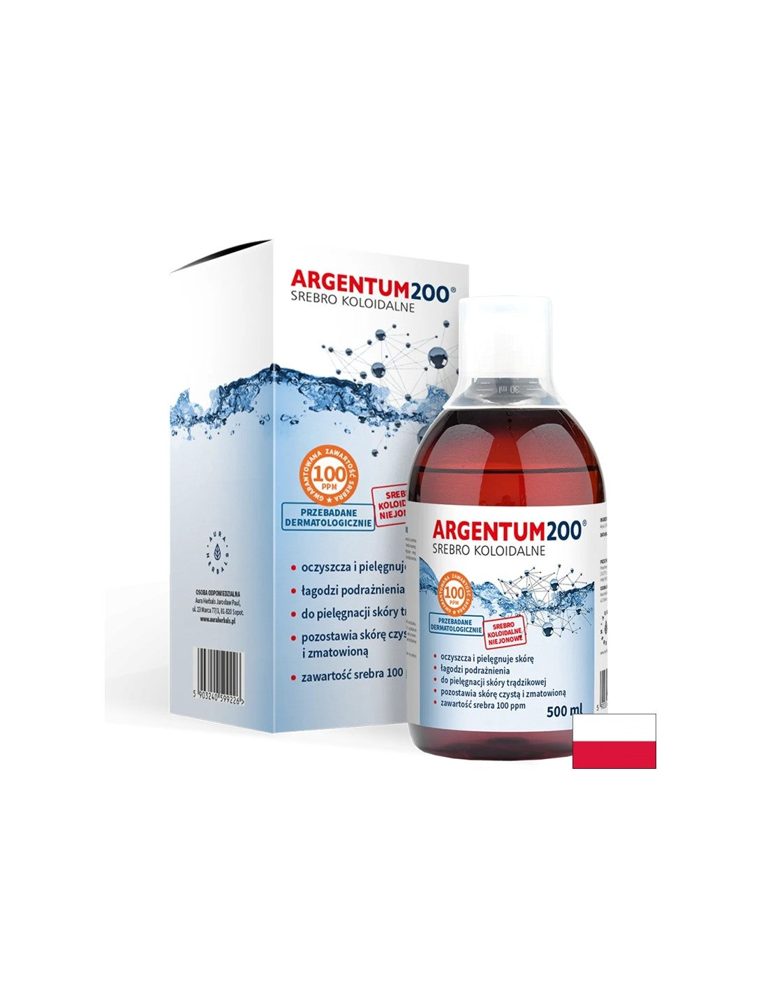 Argint coloidal - 100 ppm, 500 ml