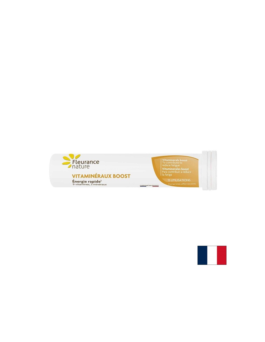 Complex de vitamine și minerale pentru tonus și energie, 15 tablete efervescente cu gust de fructe tropicale