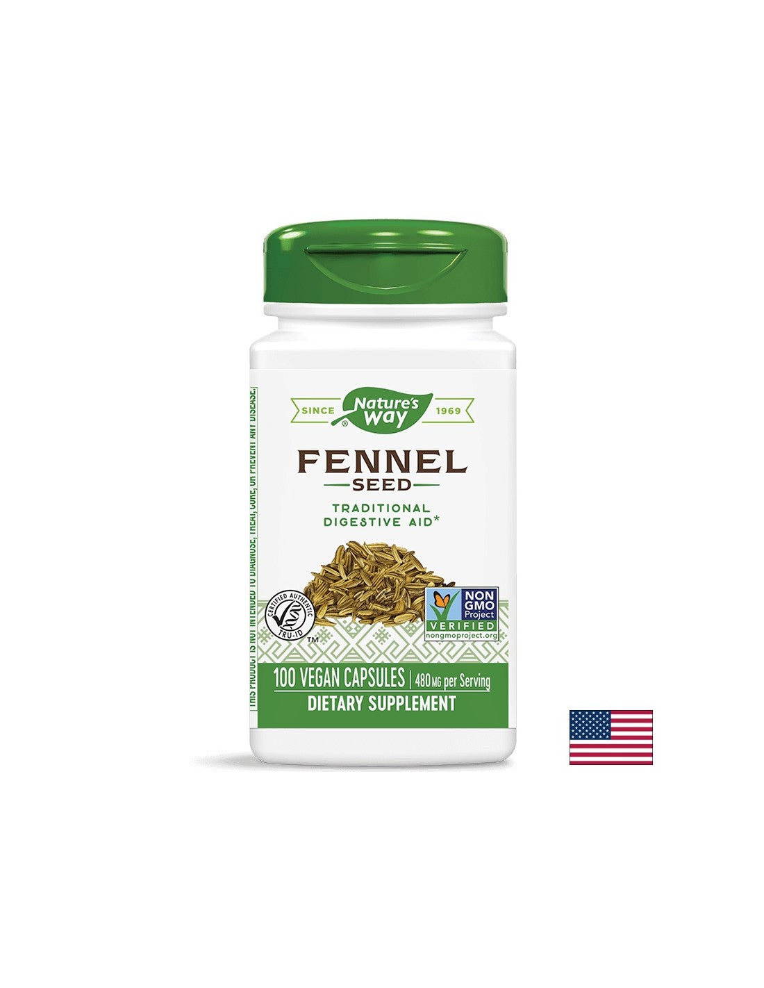 Seminte de fenicul 480 mg - 100 capsule