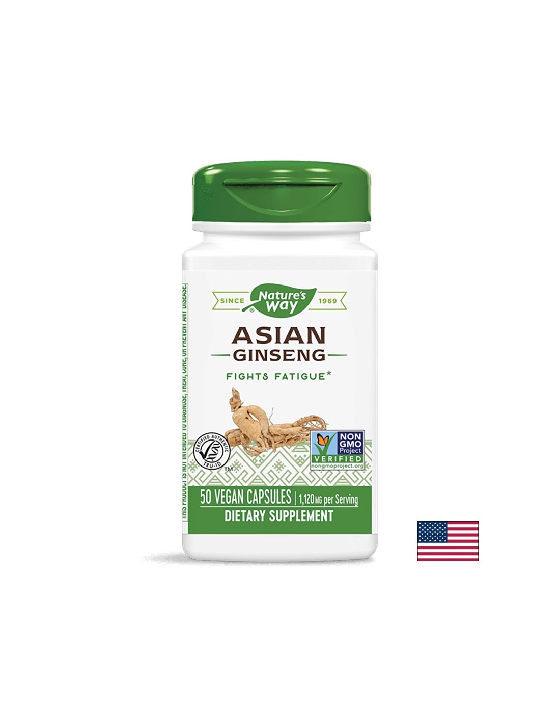 Ginseng asiatic - 50 capsule