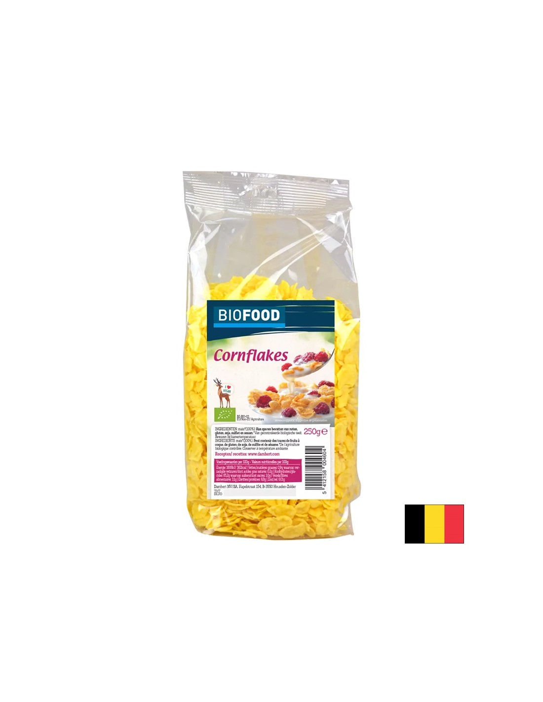Fulgi de porumb organici, 250 g