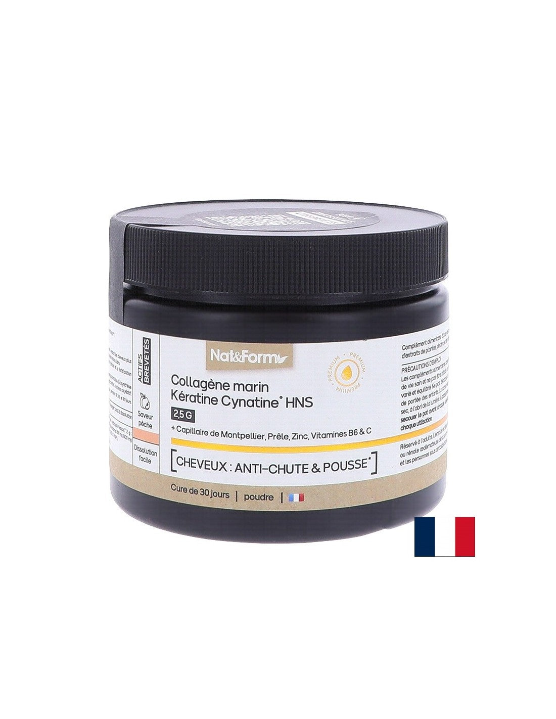 Păr și Piele - Colagen Marin Hidrolizat + Keratină HNS, 120 g pulbere