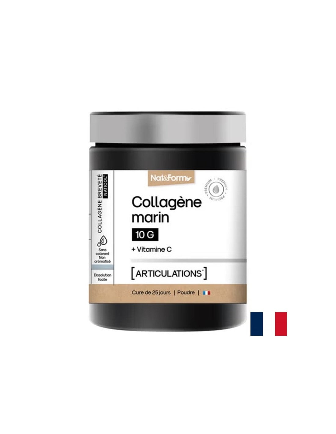 Păr și piele - Colagen marin hidrolizat + Vitamina C, 252 g pulbere