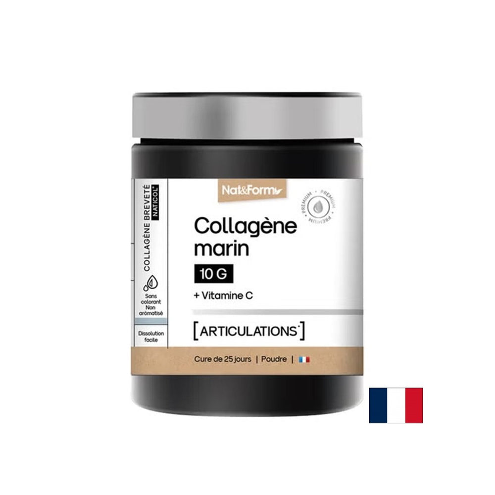 Păr și piele - Colagen marin hidrolizat + Vitamina C, 252 g pulbere