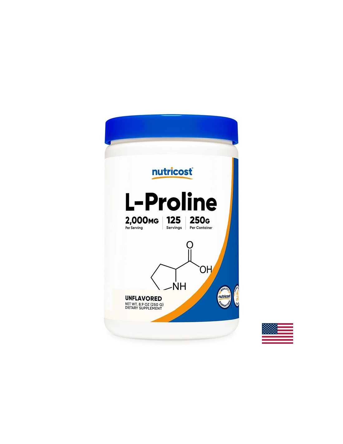 Oasele și articulațiile - L-Proline, 2000 mg x 250 g, pulbere