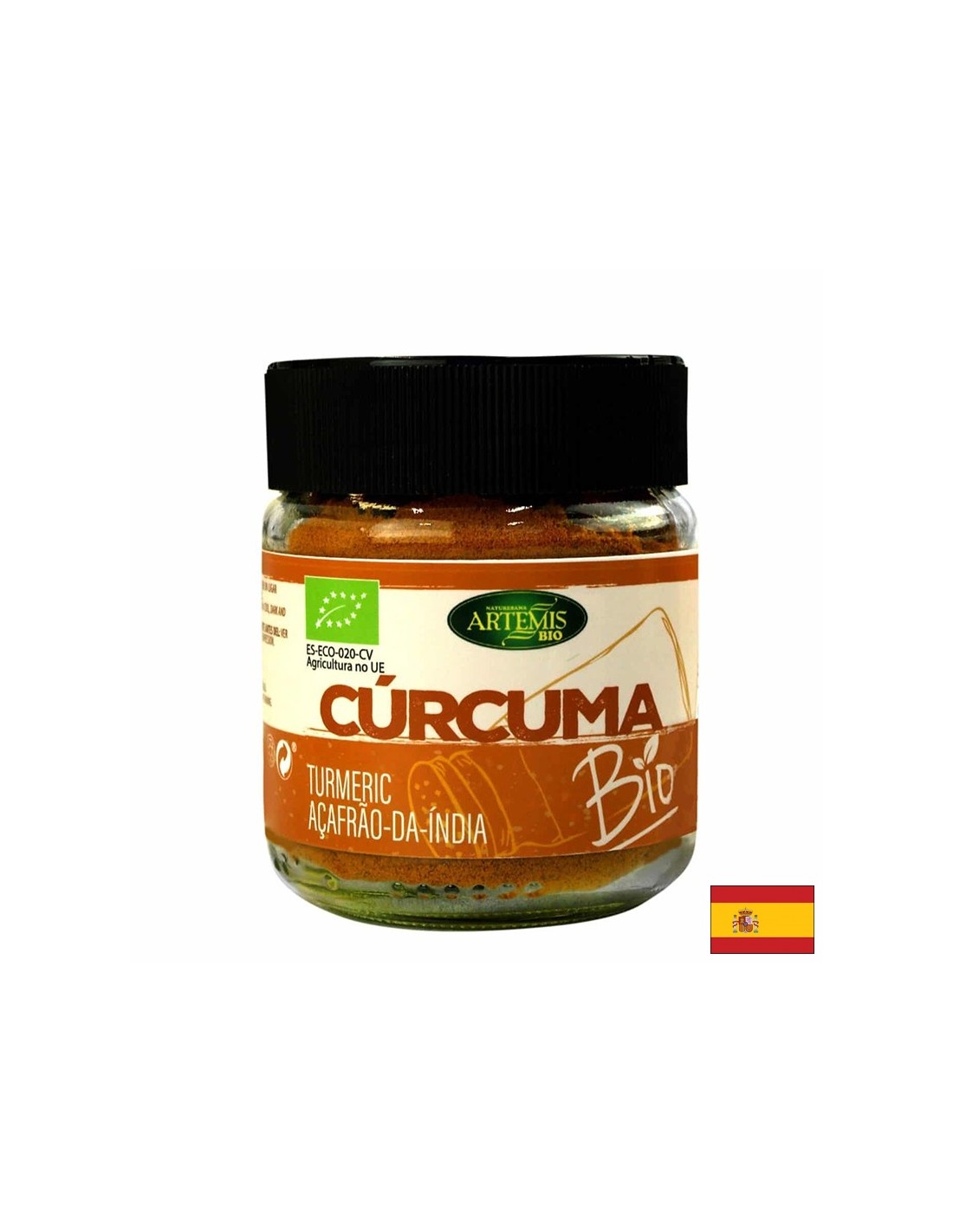 Turmeric bio pentru aromatizarea mâncărurilor, 85 g, pudră