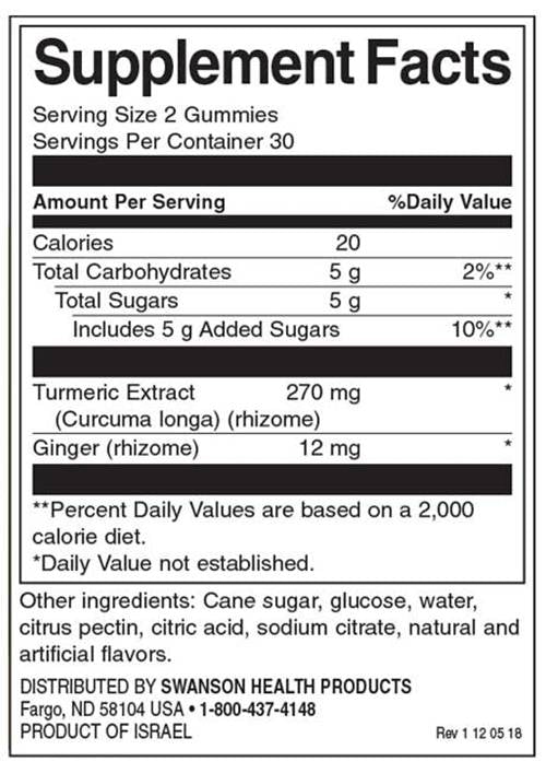 Turmeric cu Gummii de Ghimbir - Tropical Paradise 60 de gumii