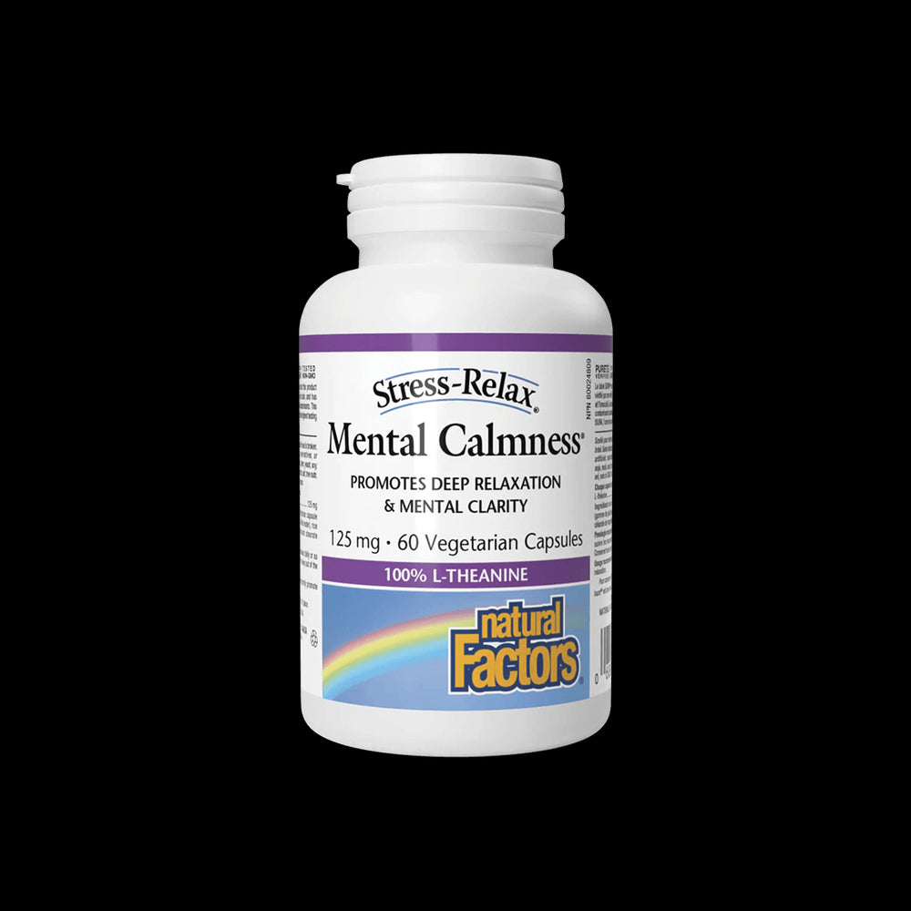 L-Teanina, 125 mg - In sprijinul sistemului nervos, 60 capsule Natural Factors