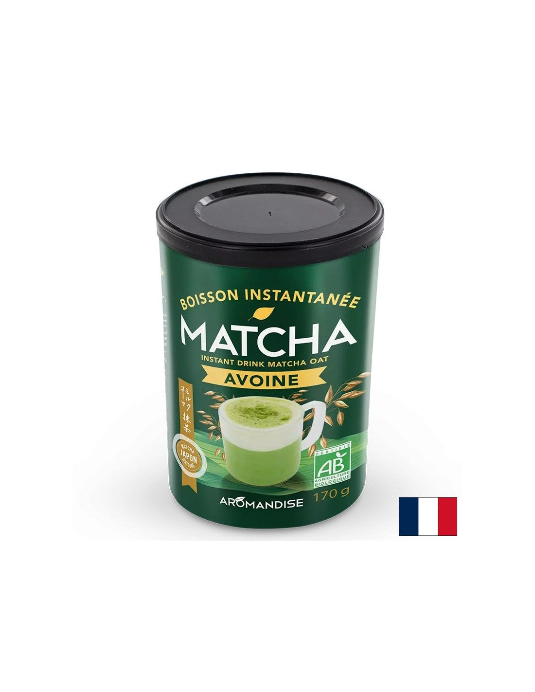 Matcha și ovăz - băutură tonică, 170 g, pudră