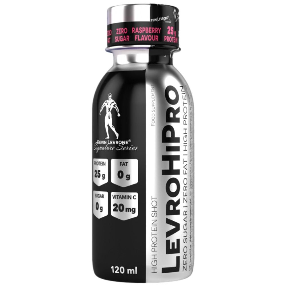LevroHiPro Shot / 25 g de proteină de vită hidrolizată cu zero zahăr - 120 ml