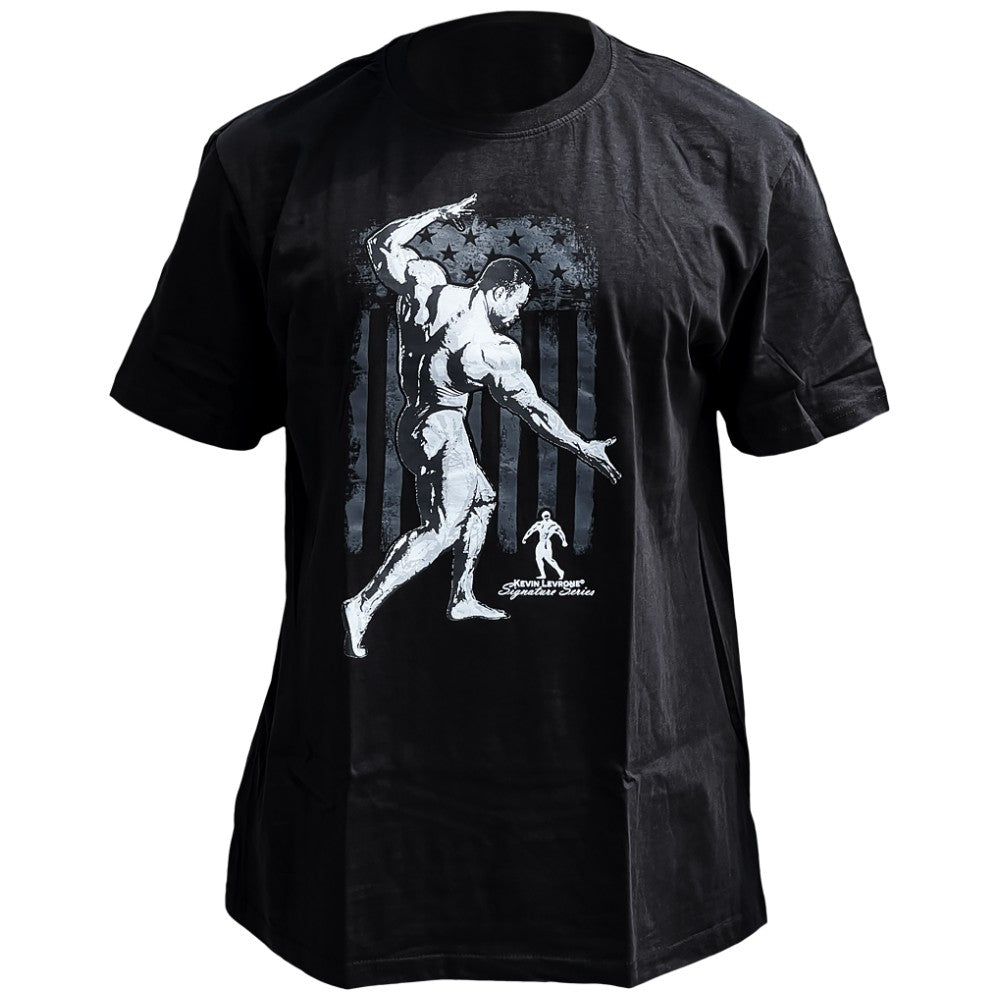 Tricou Kevin Levrone | Steagul SUA - negru