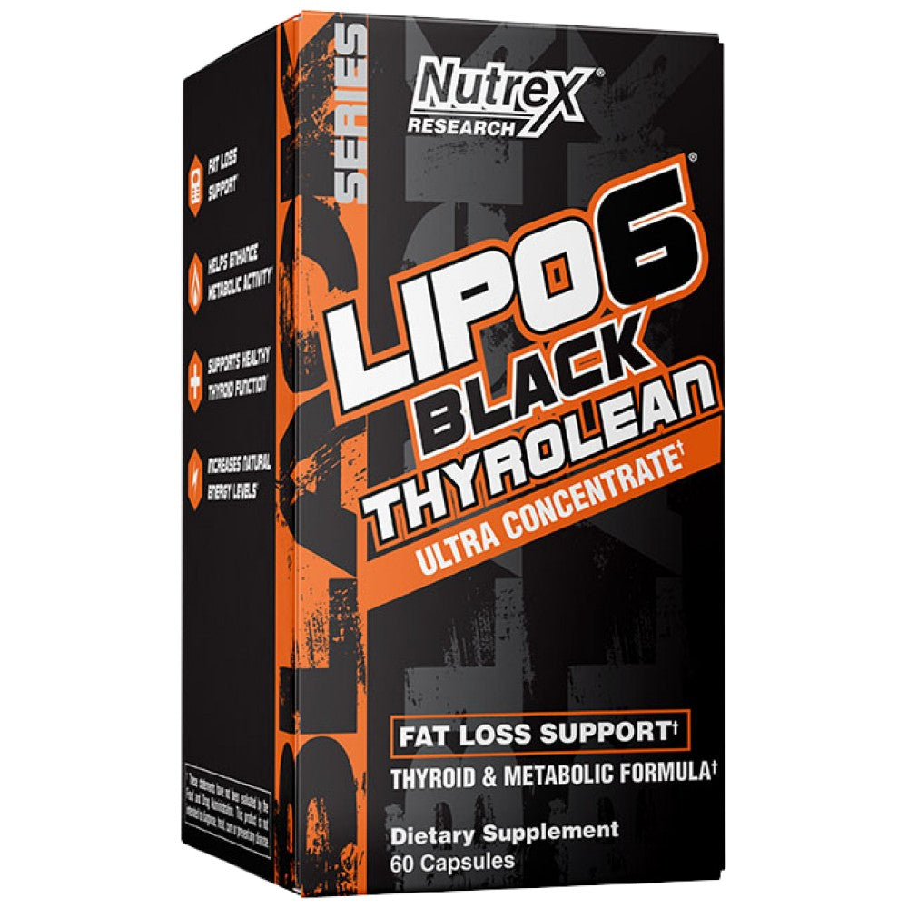 Lipo 6 Black Thyrolean Ultra Concentrat | Formula metabolică tiroidiană - 60 capsule