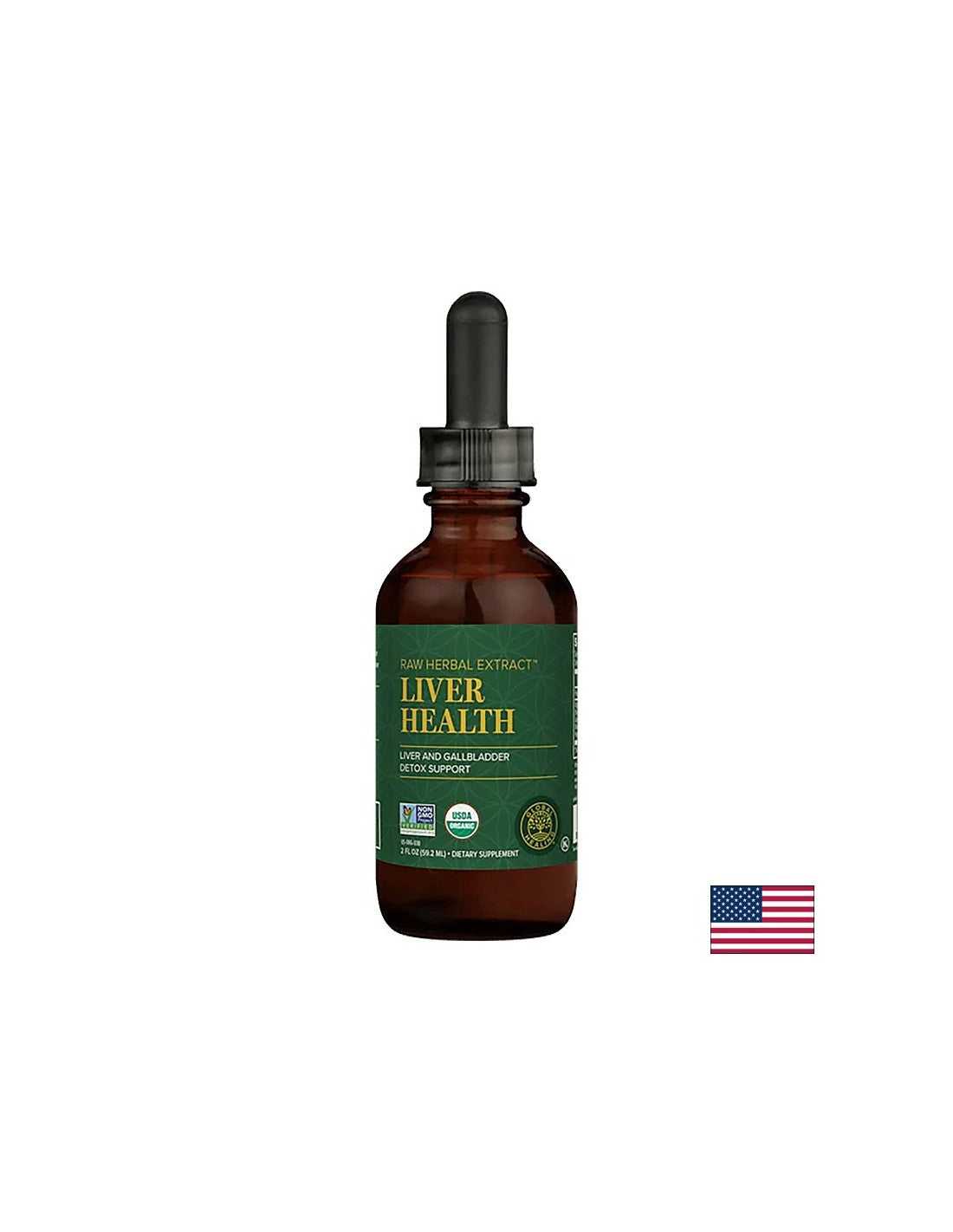 Livatrex® Liver Support Raw Herbal Extract™ / Amestec de plante pentru ficat și vezica biliară, 59,2 ml Global Healing