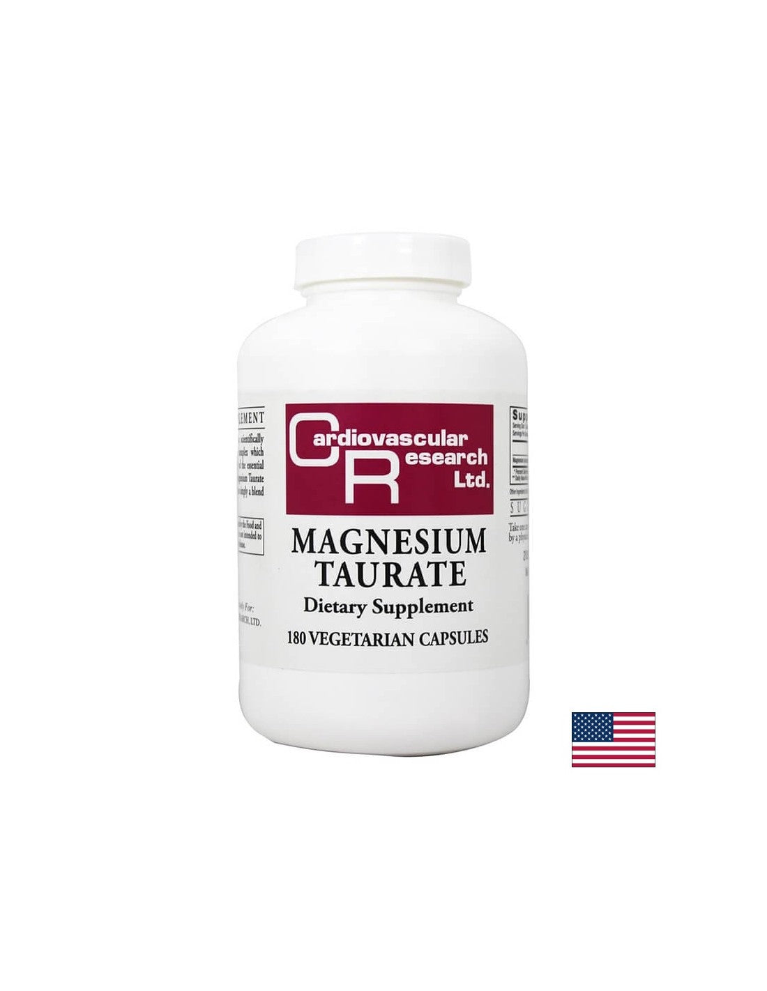 Magneziu (Taurat) - Sistem nervos, functie cardiovasculara, sanatate musculara, 180 capsule