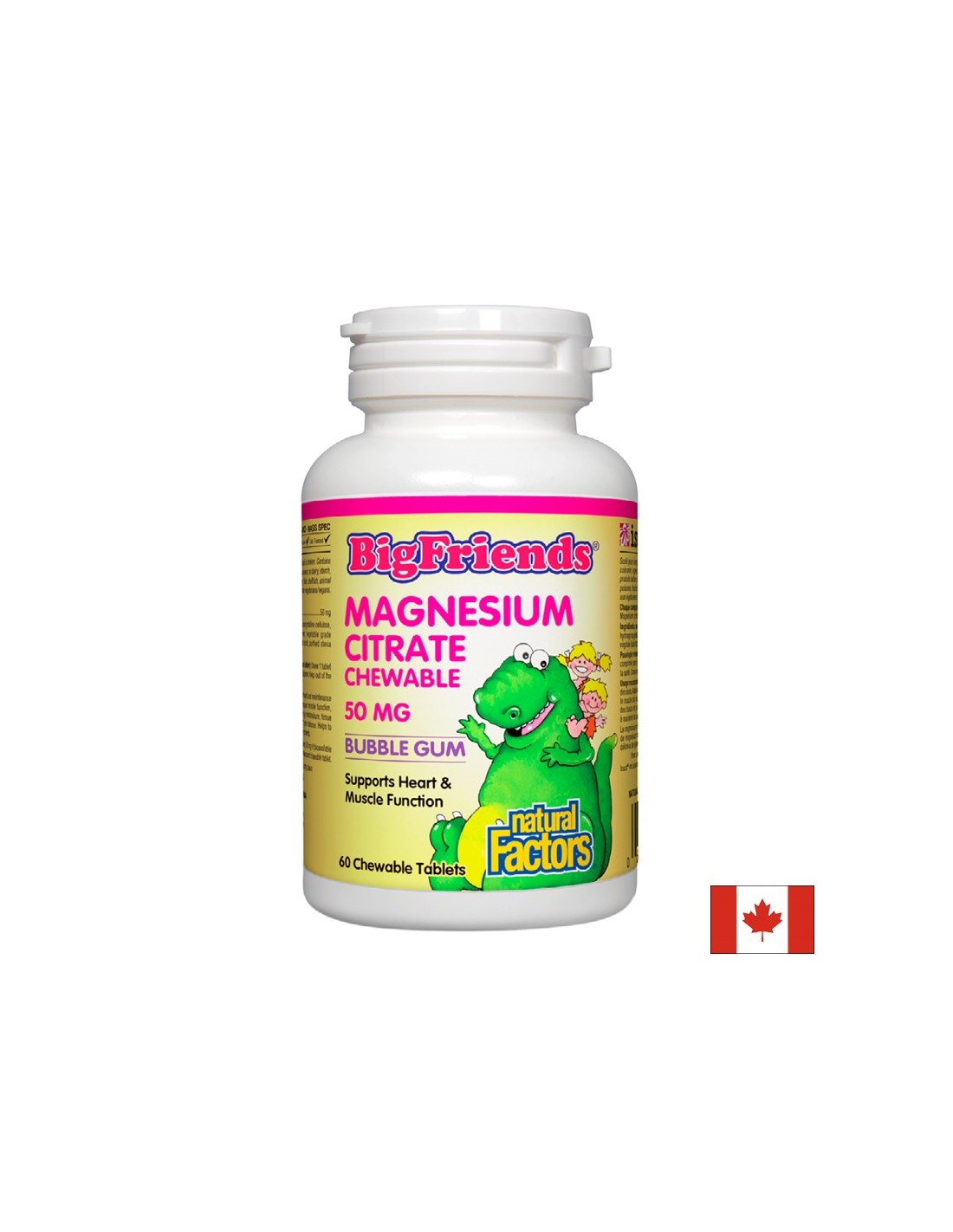 Citrat de magneziu Big Friends 50 mg - 60 tablete masticabile