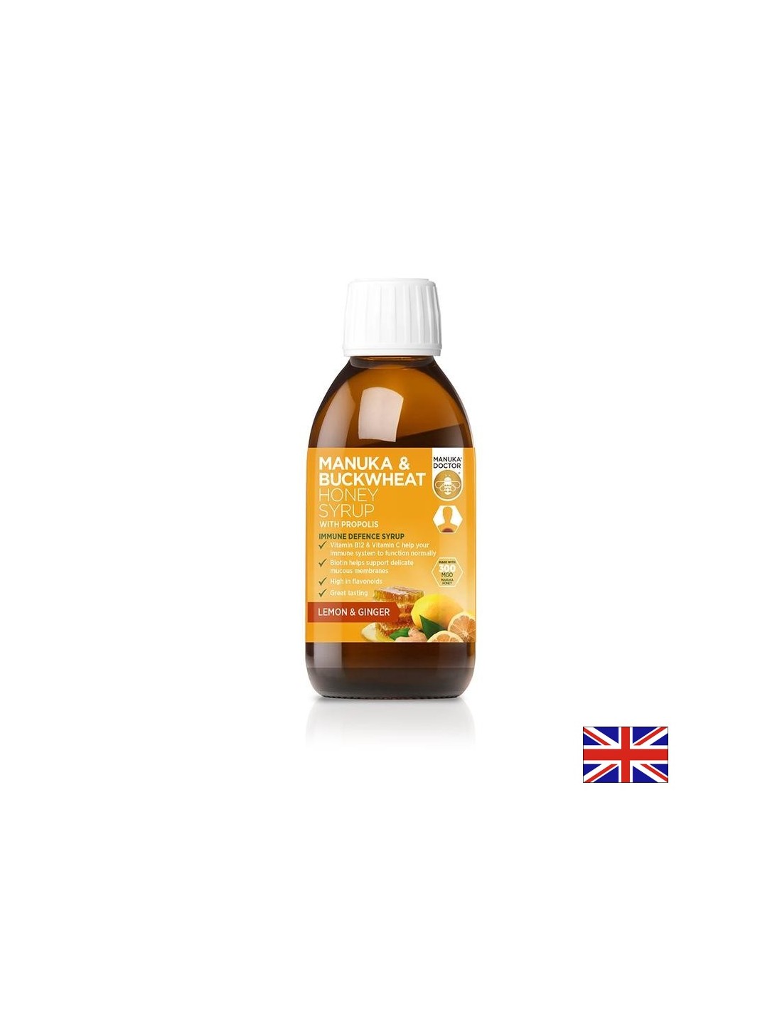 Sirop de miere de hrișcă Manuka cu propolis (Sirop de miere de hrișcă Manuka cu propolis / imunitate puternică, 200 ml