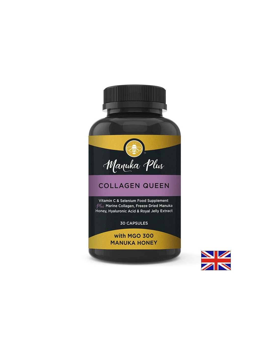 Formula de frumusete pentru par, piele si unghii - Cu miere de manuka, colagen si acid hialuronic, 30 capsule