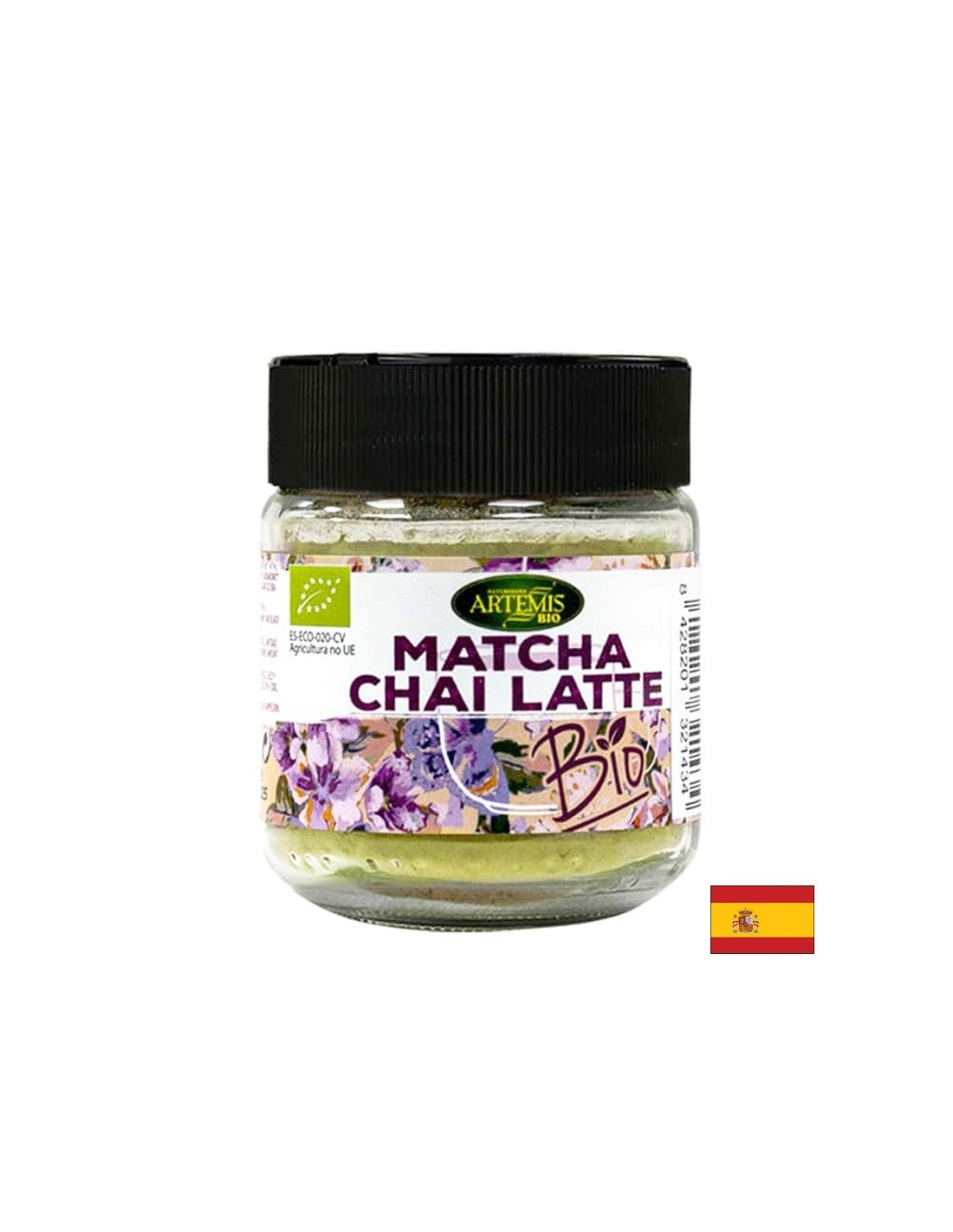 Pentru aromatizarea băuturilor - amestec de plante Matcha Chai Latte - Cu matcha, nucșoară și alte condimente organice, 60 g, pudră