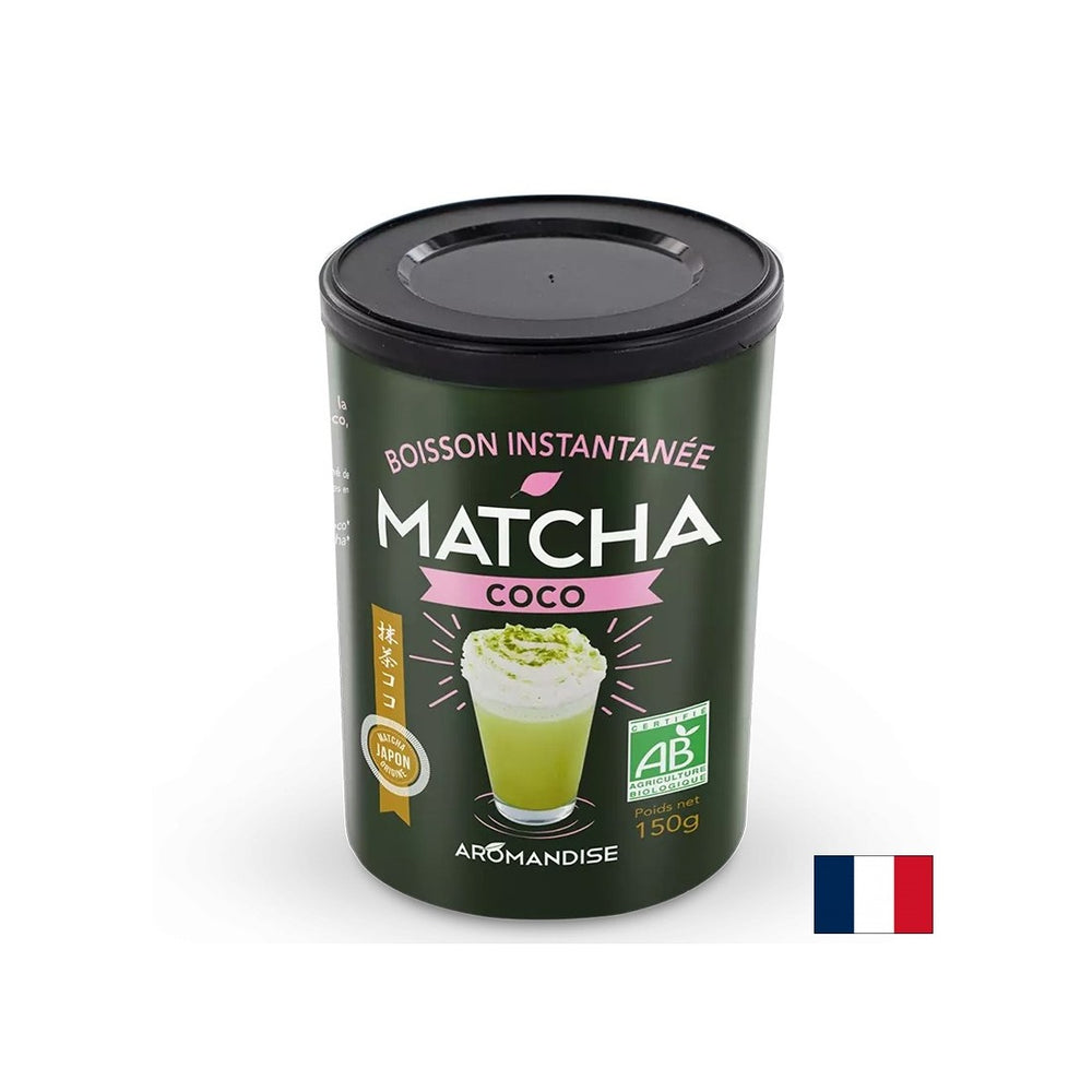 Matcha și lapte de cocos - băutură tonică, 150 g, pudră