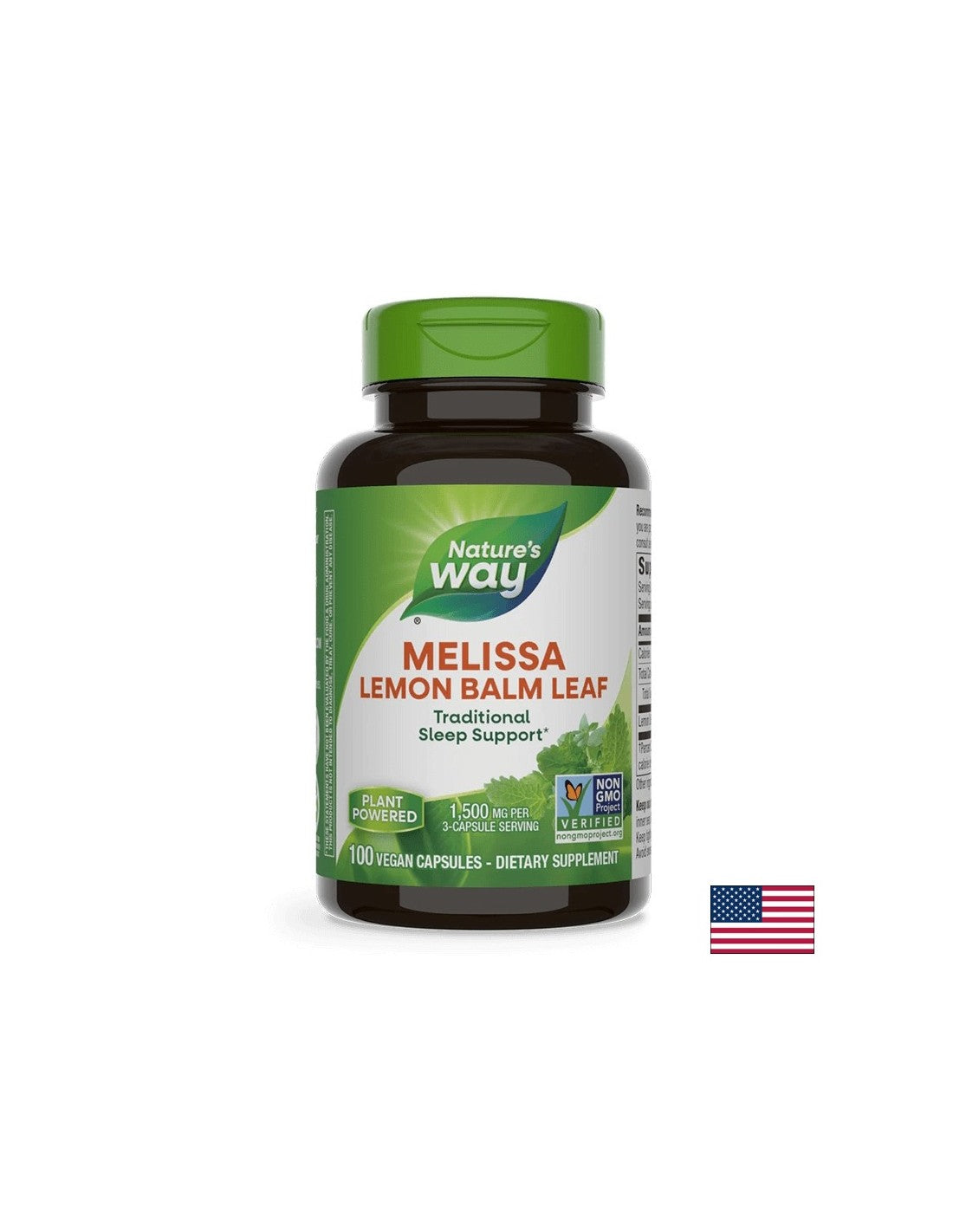 Melissa 500 mg - 100 capsules - Nutra Best Europe