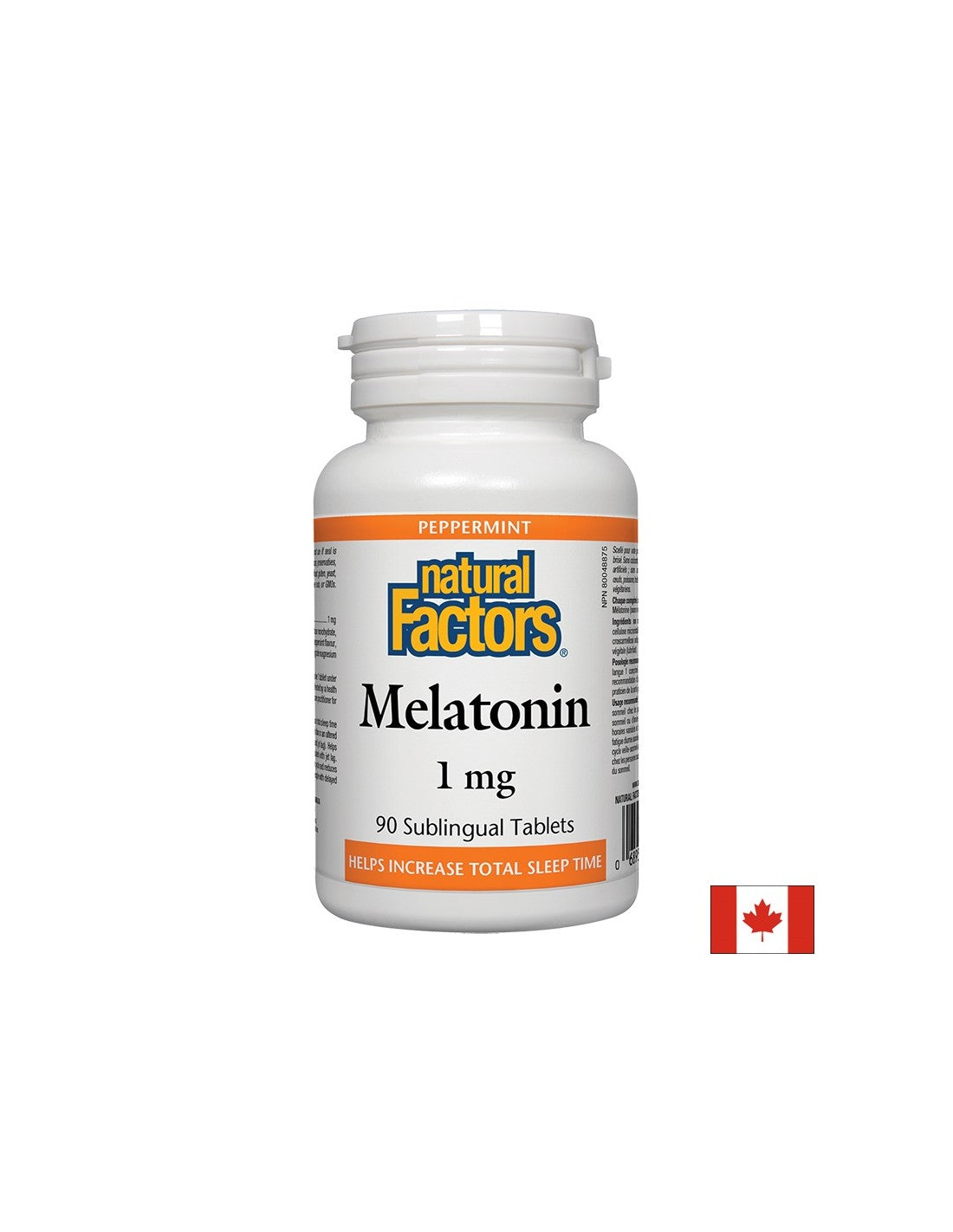 Melatonina 1 mg x 90 comprimate sublinguale Natural Factors
