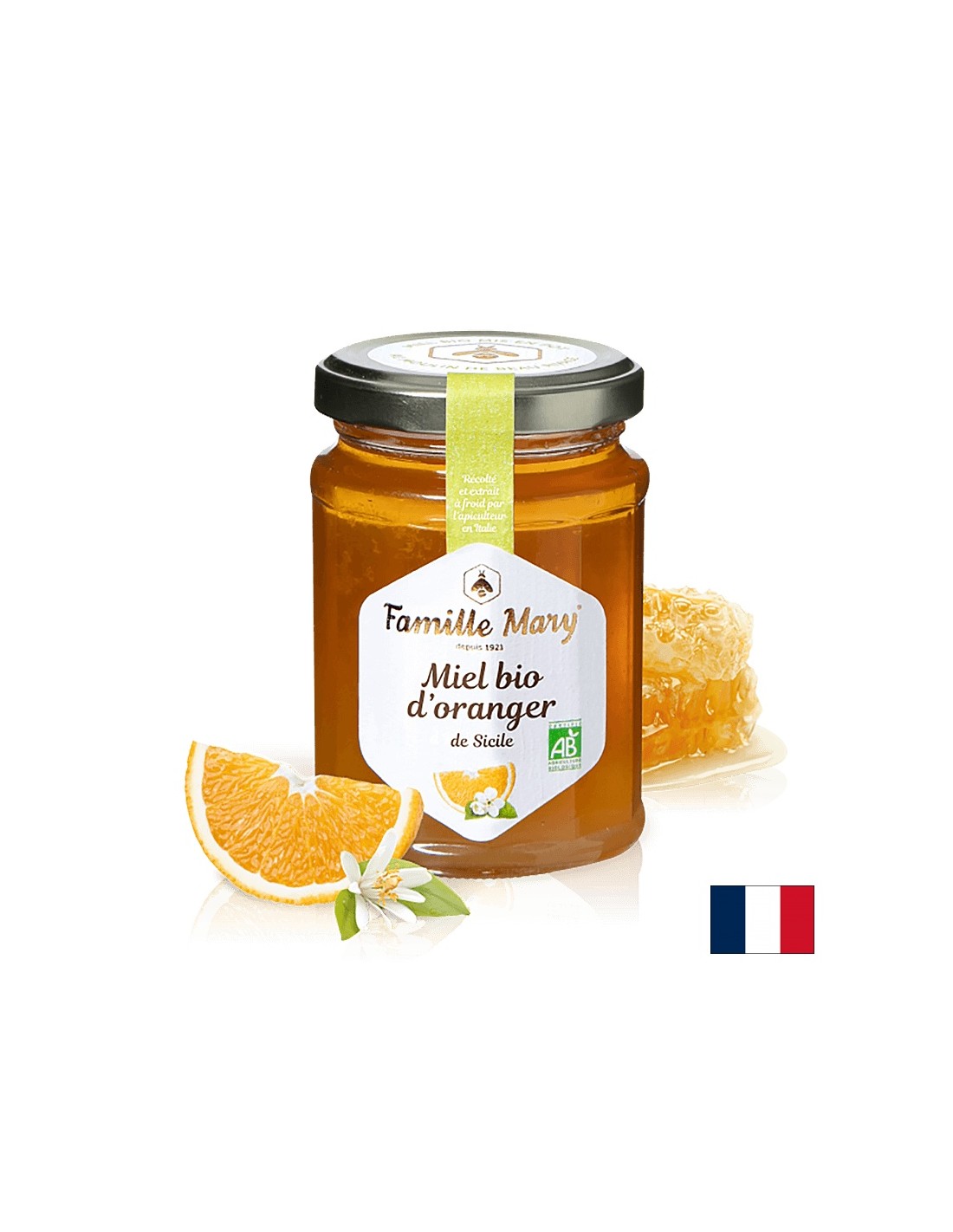 Miere organică din flori de portocal - Miel bio d'orange, 230 g