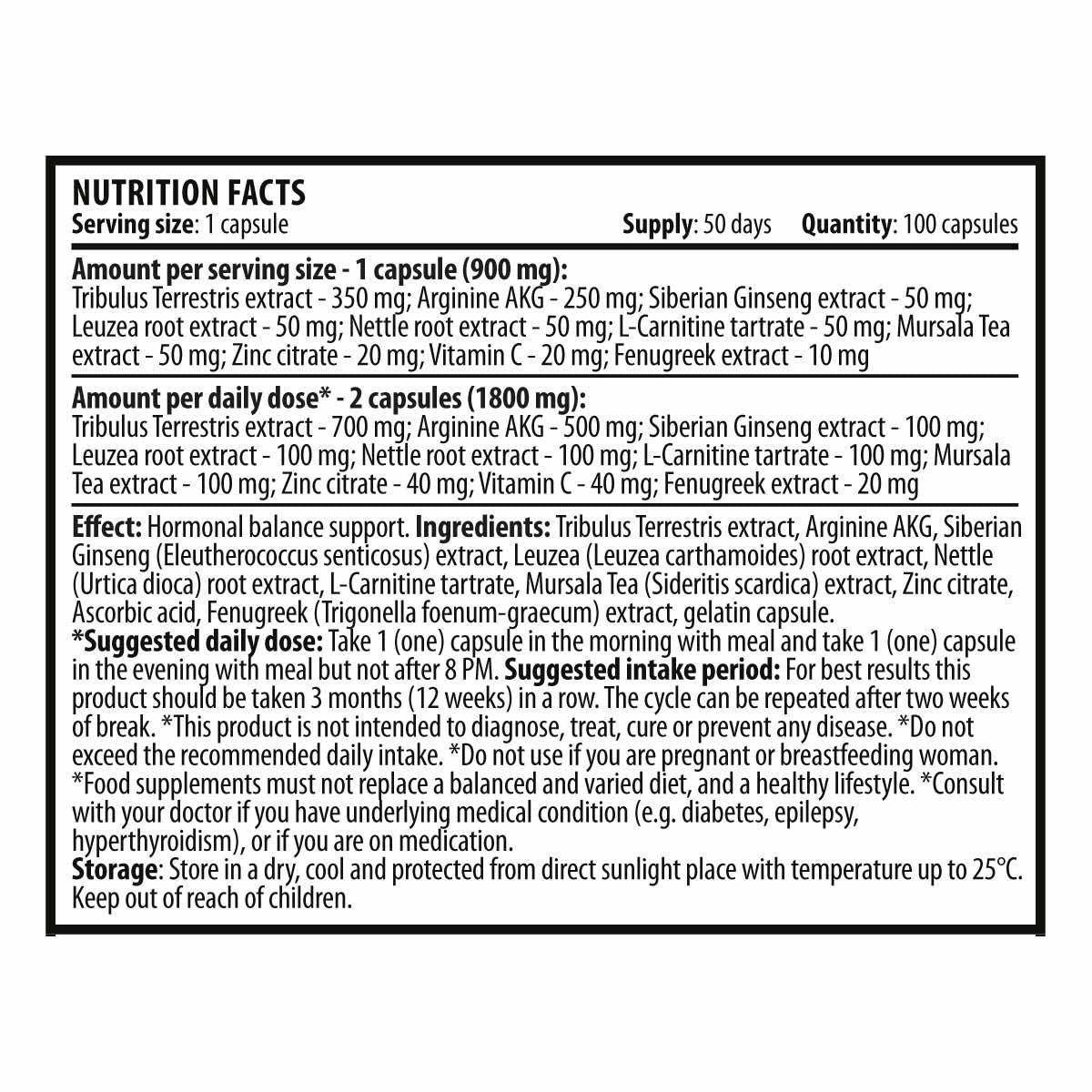 Military Testo 900 mg - 100 capsule